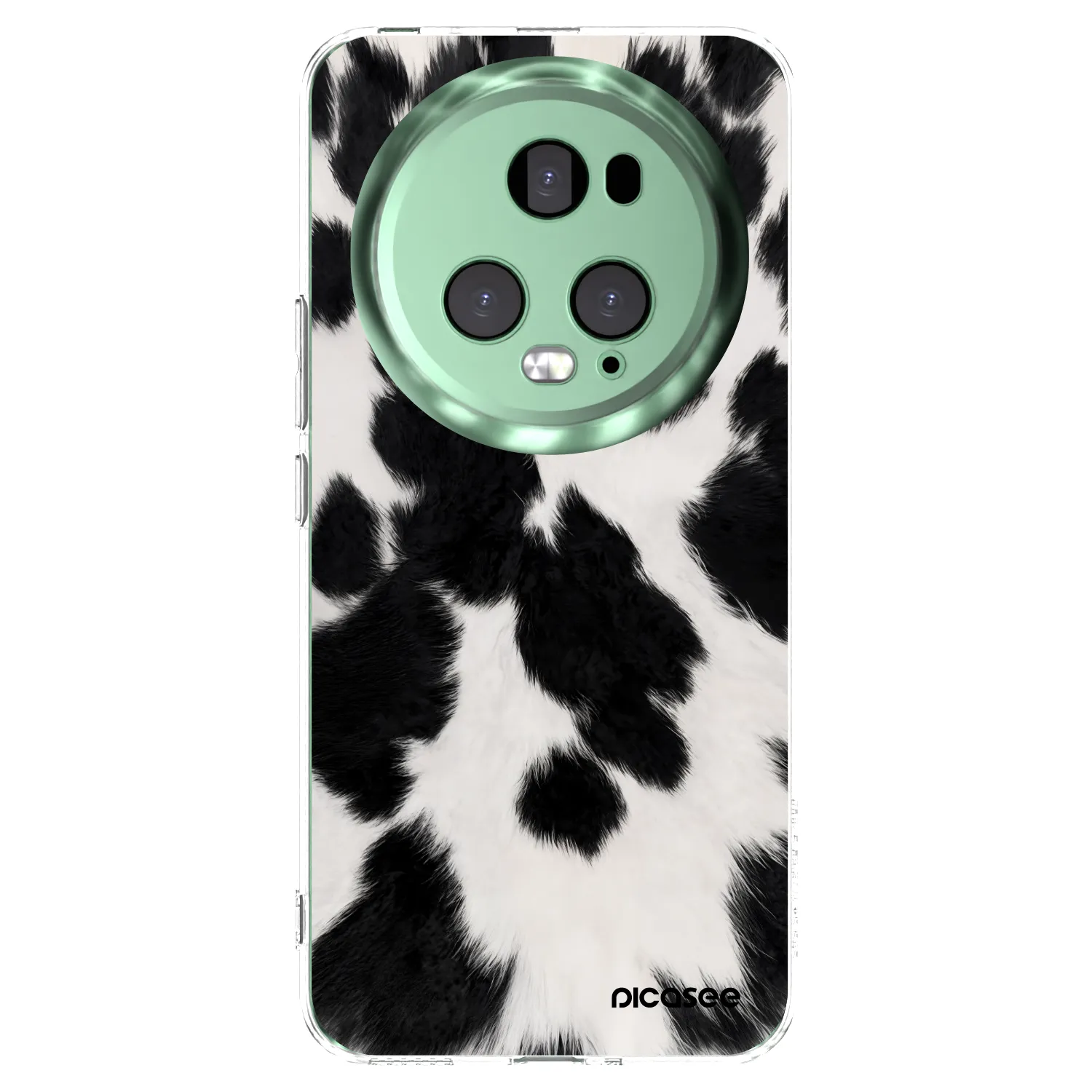 Picasee silikonska prozirna maskica za Honor Magic5 Pro - Black Moo