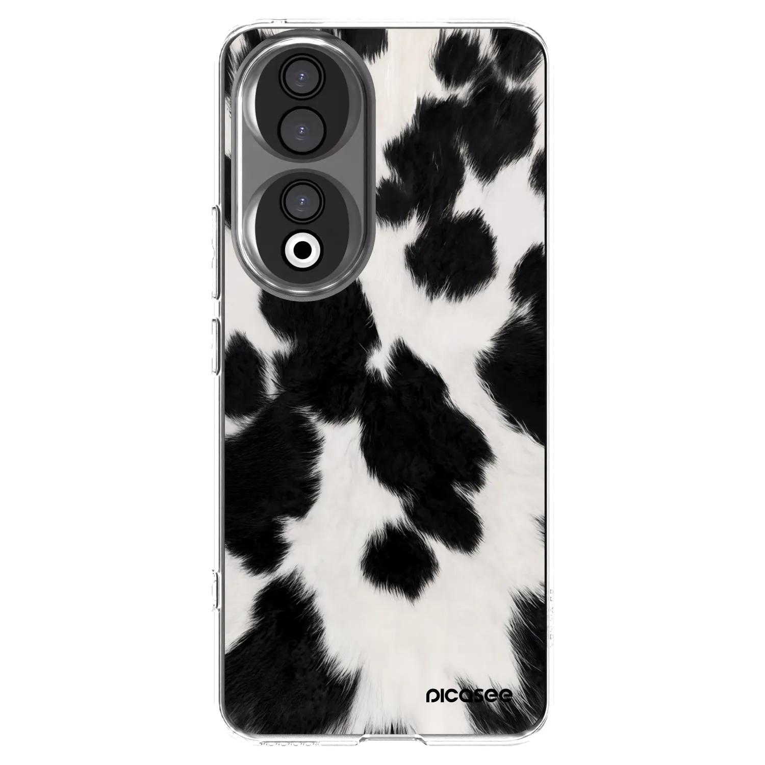 Picasee silikonska prozirna maskica za Honor 90 5G - Black Moo
