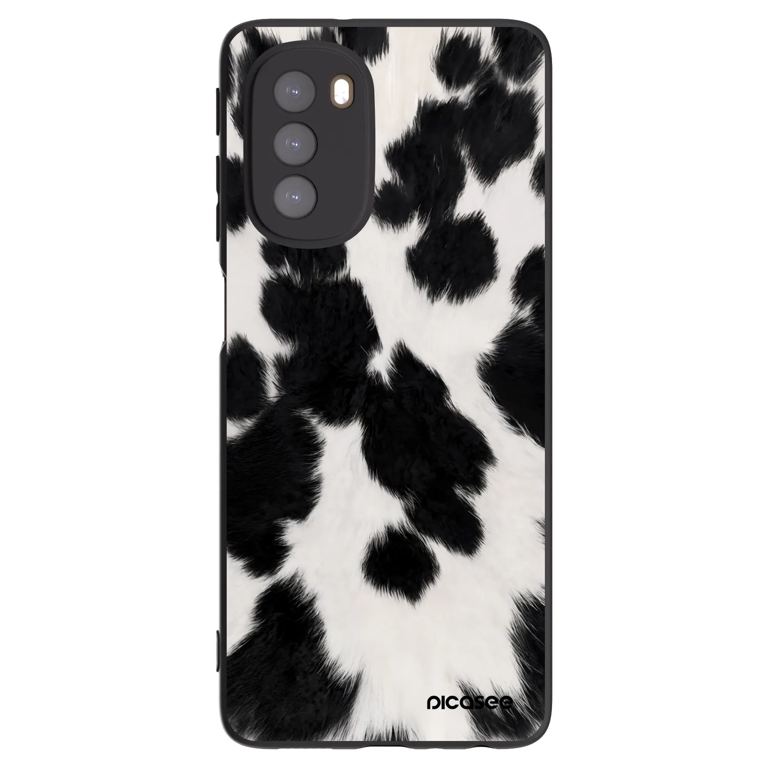 Picasee crna silikonska maskica za Motorola Moto G51 - Black Moo