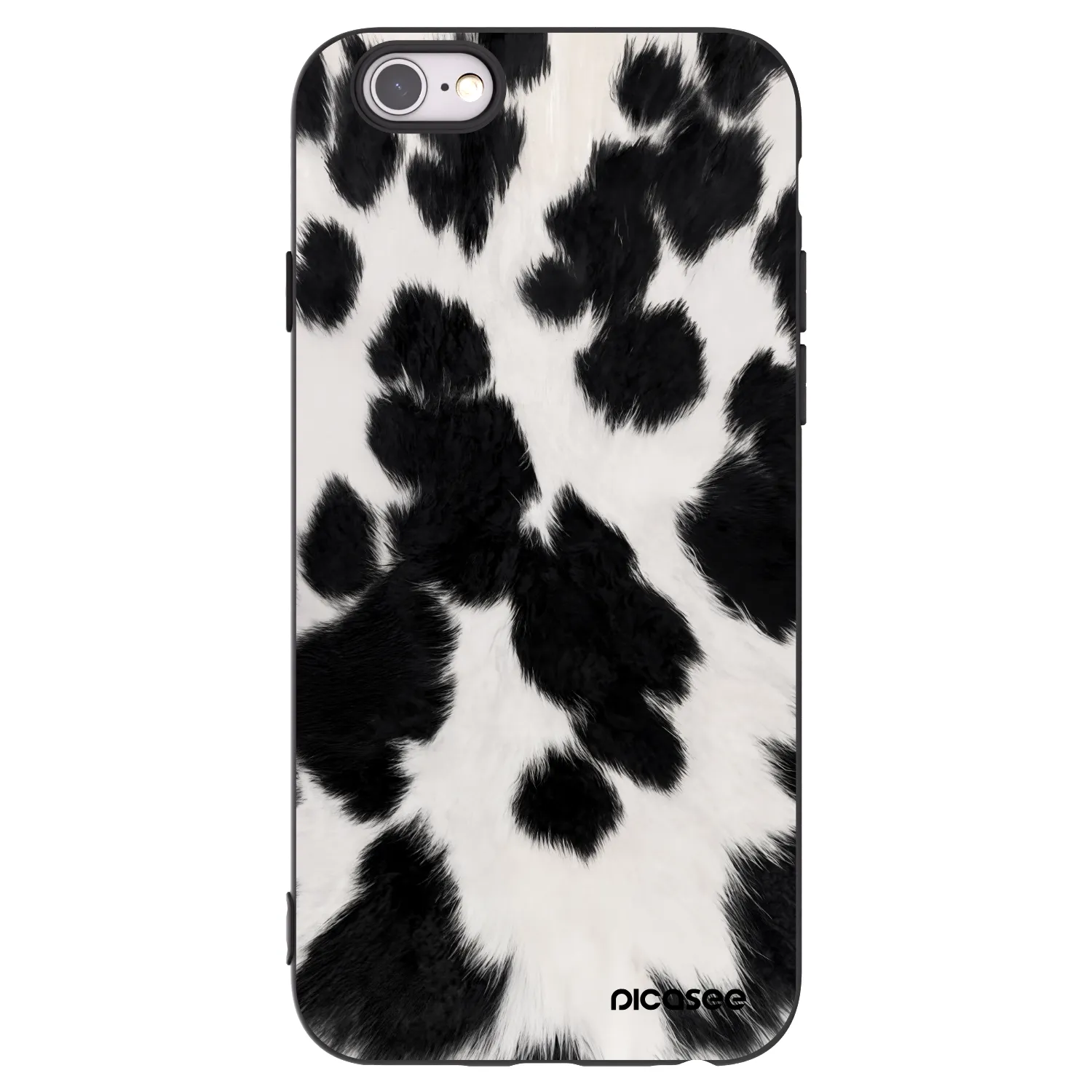 Picasee crna silikonska maskica za Apple iPhone 6/6S - Black Moo