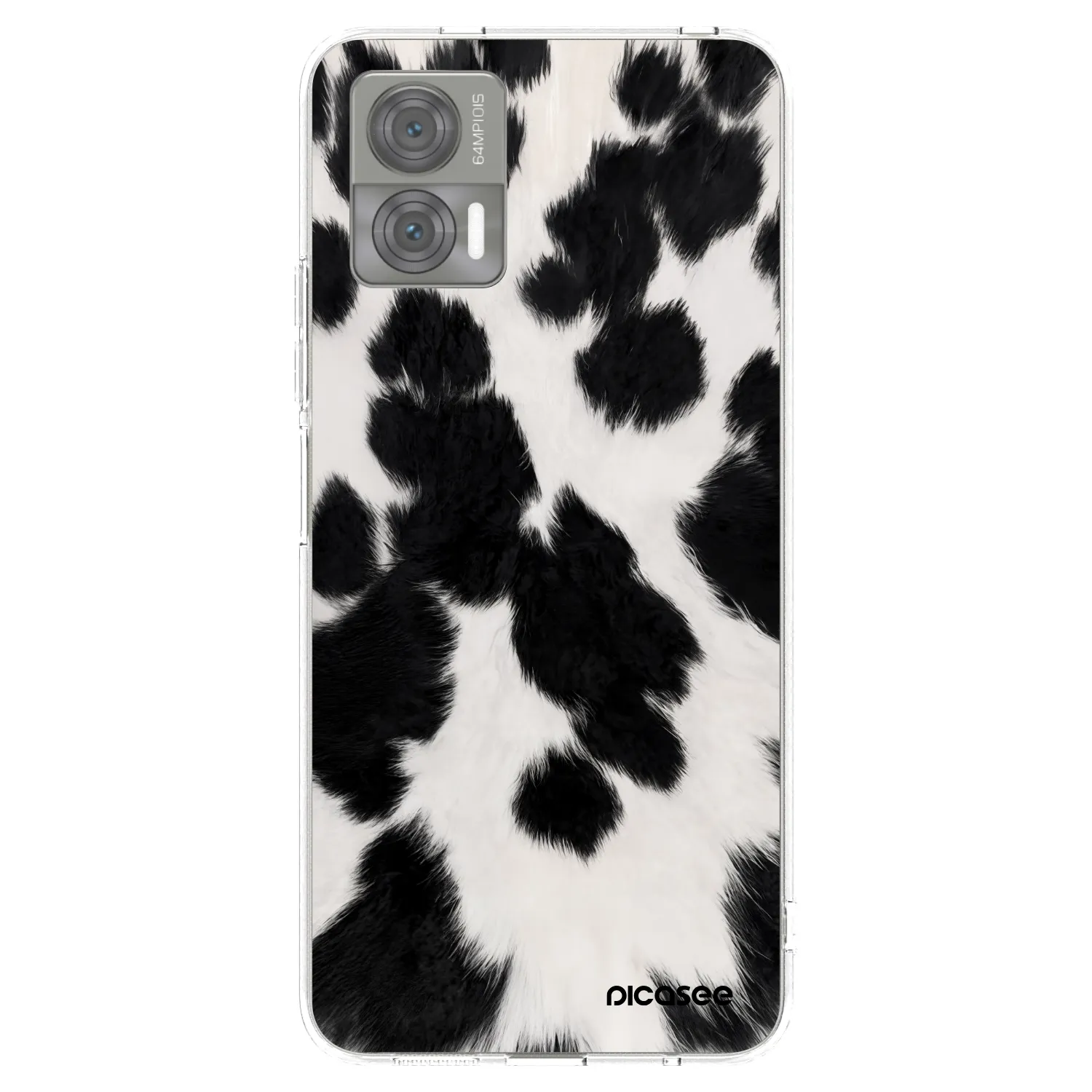 Picasee silikonska prozirna maskica za Motorola Edge 30 Neo - Black Moo