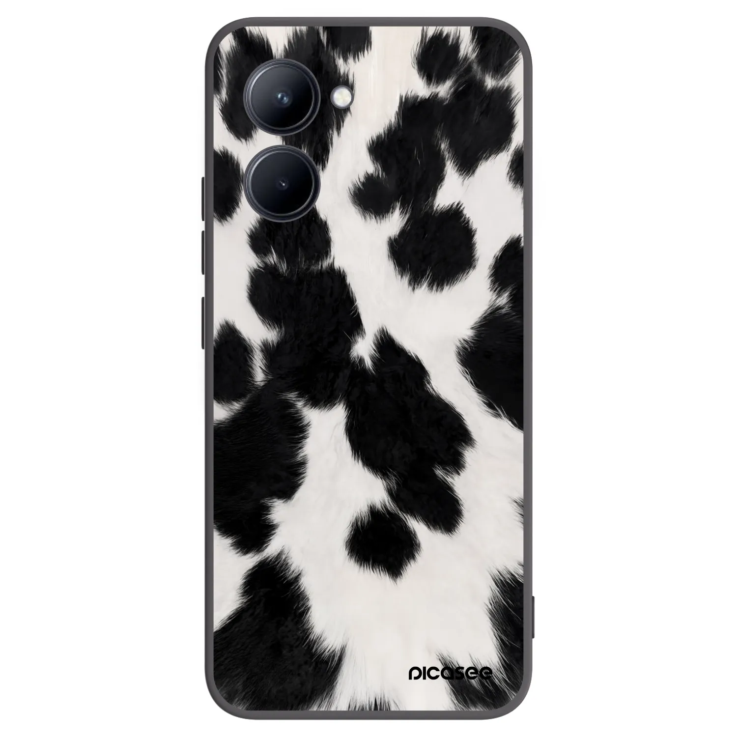 Picasee crna silikonska maskica za Realme C33 (2023) - Black Moo