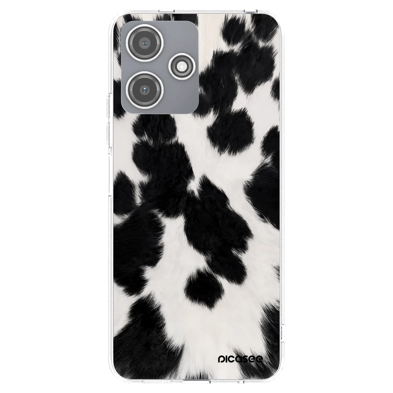 Picasee silikonska prozirna maskica za Xiaomi Redmi 12 5G - Black Moo