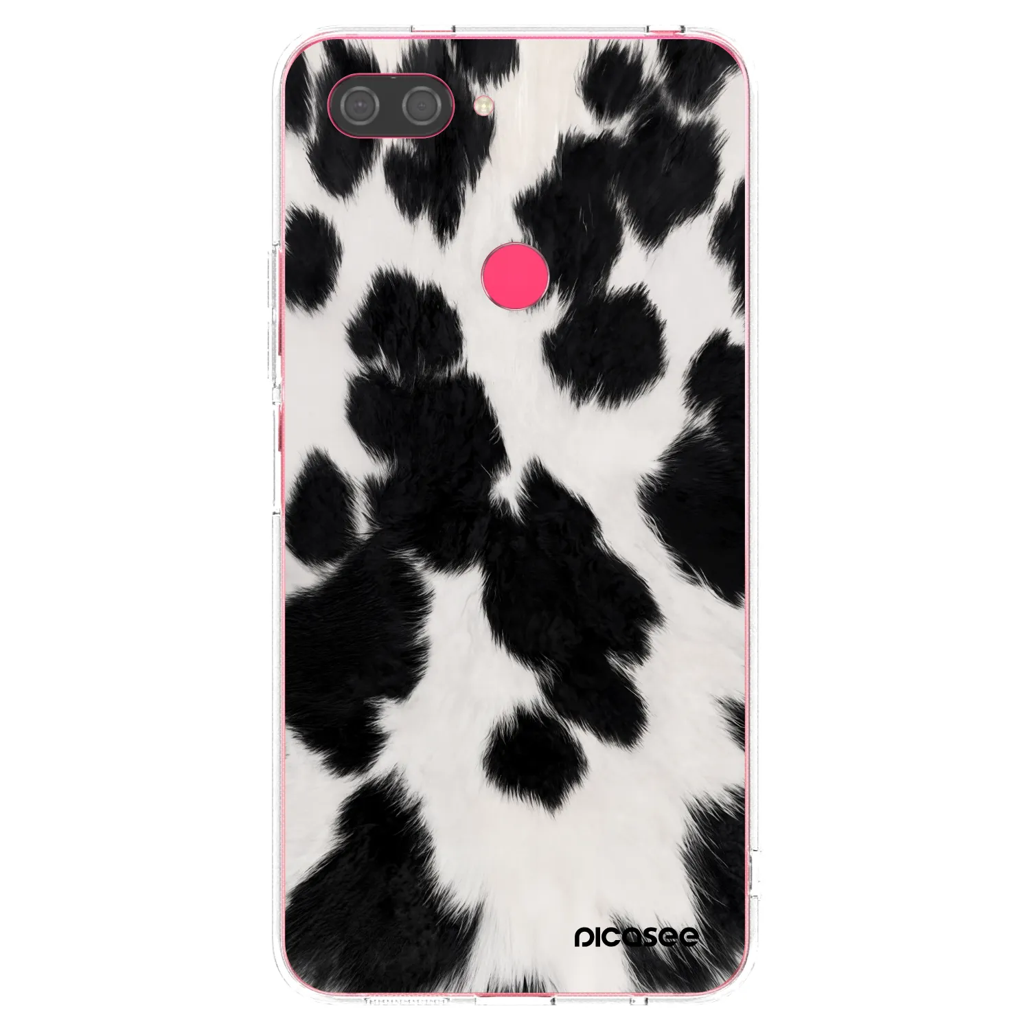 Picasee silikonska prozirna maskica za Xiaomi Mi 8 Lite - Black Moo