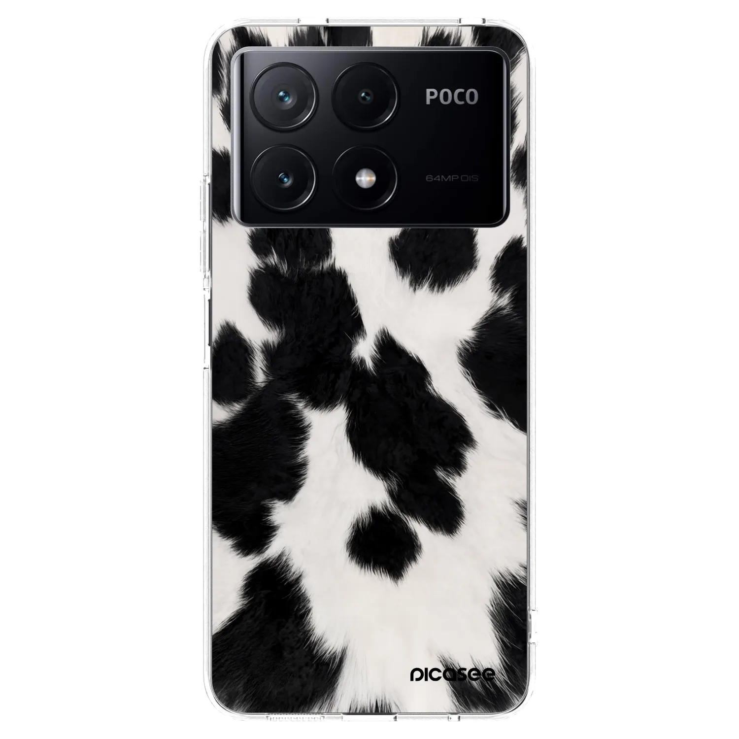 Picasee silikonska prozirna maskica za Xiaomi Poco X6 Pro - Black Moo
