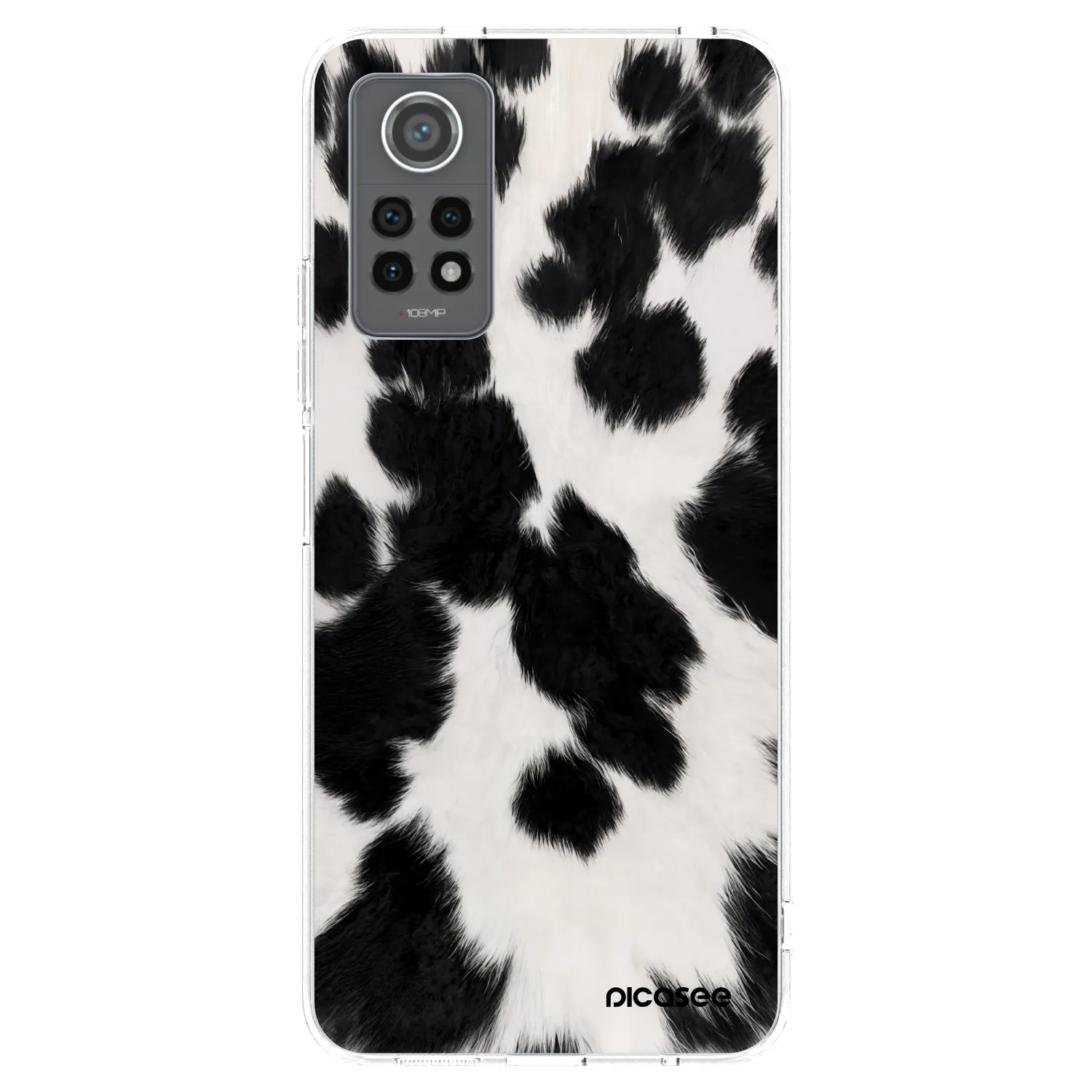 Picasee silikonska prozirna maskica za Xiaomi Redmi Note 12 Pro 4G - Black Moo
