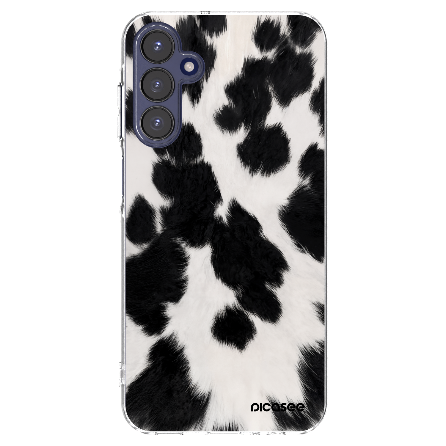 Picasee silikonska prozirna maskica za Samsung Galaxy A15 A155F 4G - Black Moo