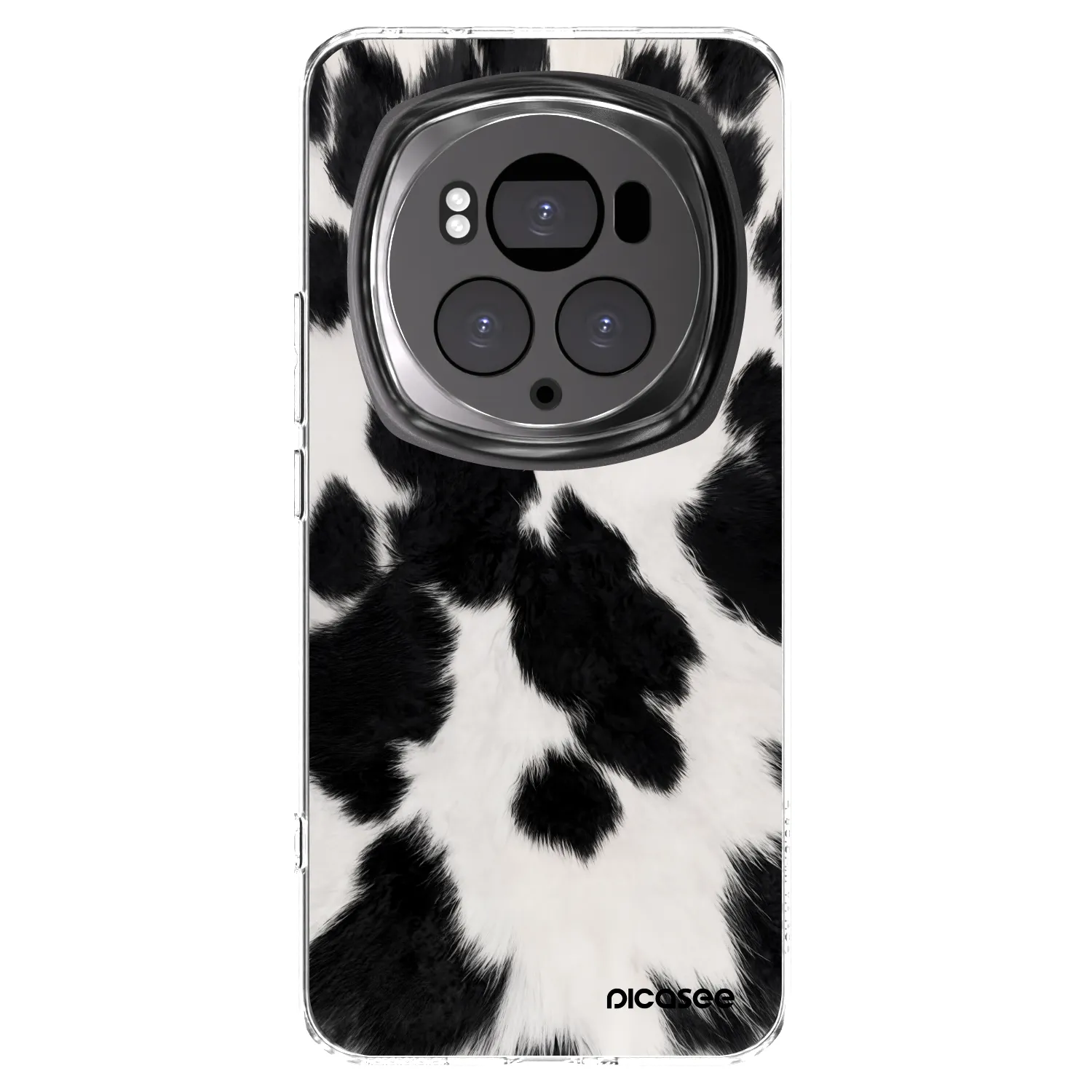 Picasee silikonska prozirna maskica za Honor Magic6 Pro - Black Moo