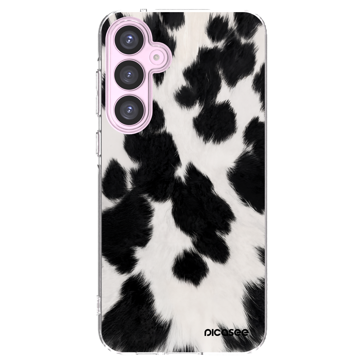 Picasee silikonska prozirna maskica za Samsung Galaxy A55 5G A556B - Black Moo