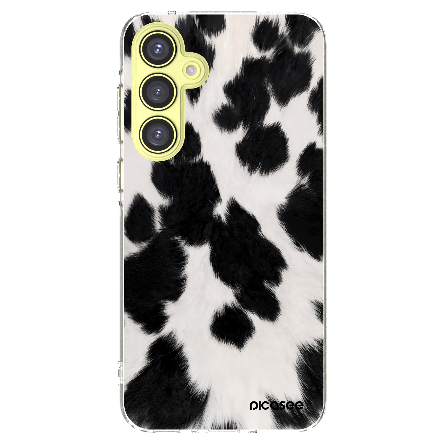 Picasee silikonska prozirna maskica za Samsung Galaxy A35 5G A356B - Black Moo