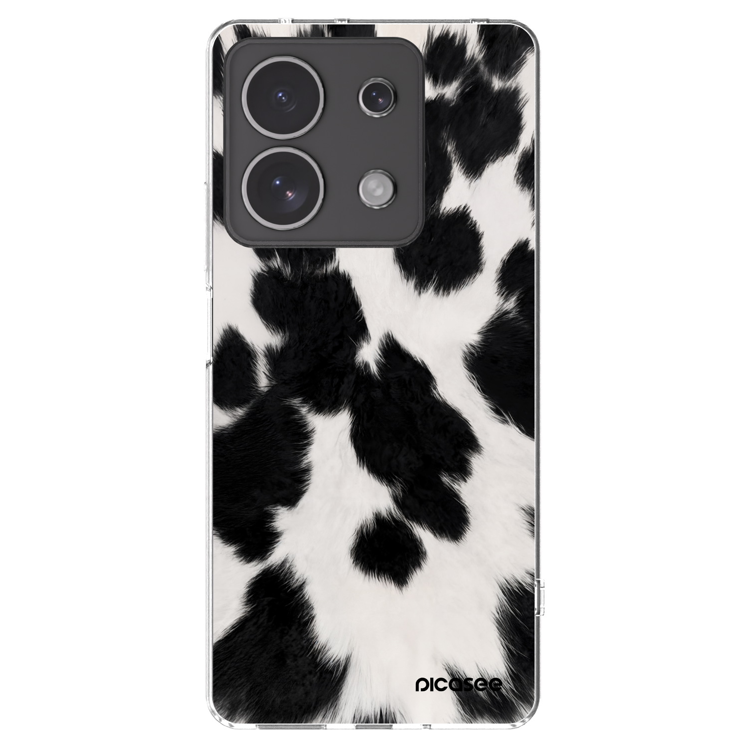 Picasee silikonska prozirna maskica za Xiaomi Redmi Note 13 4G - Black Moo