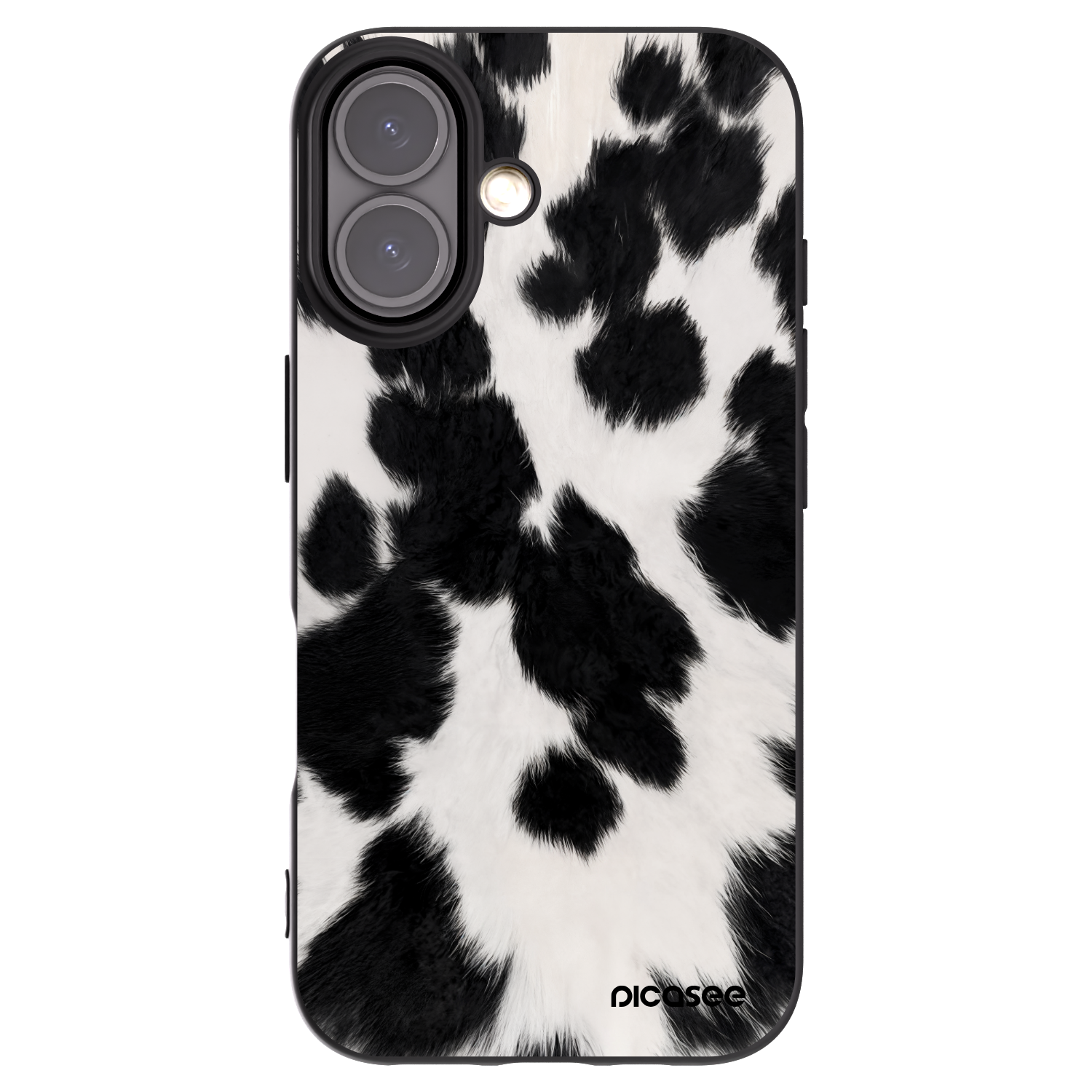 Picasee crna silikonska maskica za Apple iPhone 16 - Black Moo