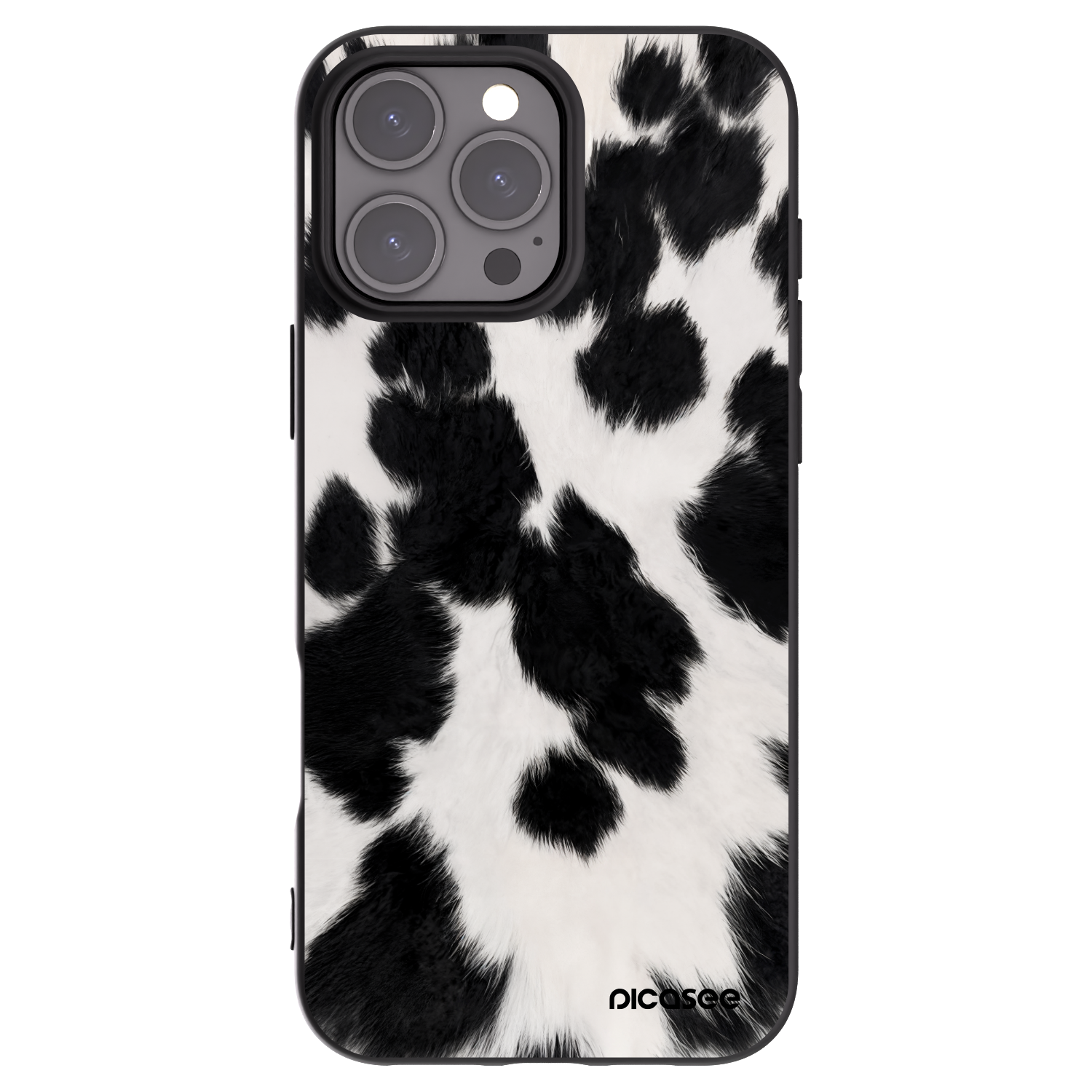 Picasee crna silikonska maskica za Apple iPhone 16 Pro Max - Black Moo