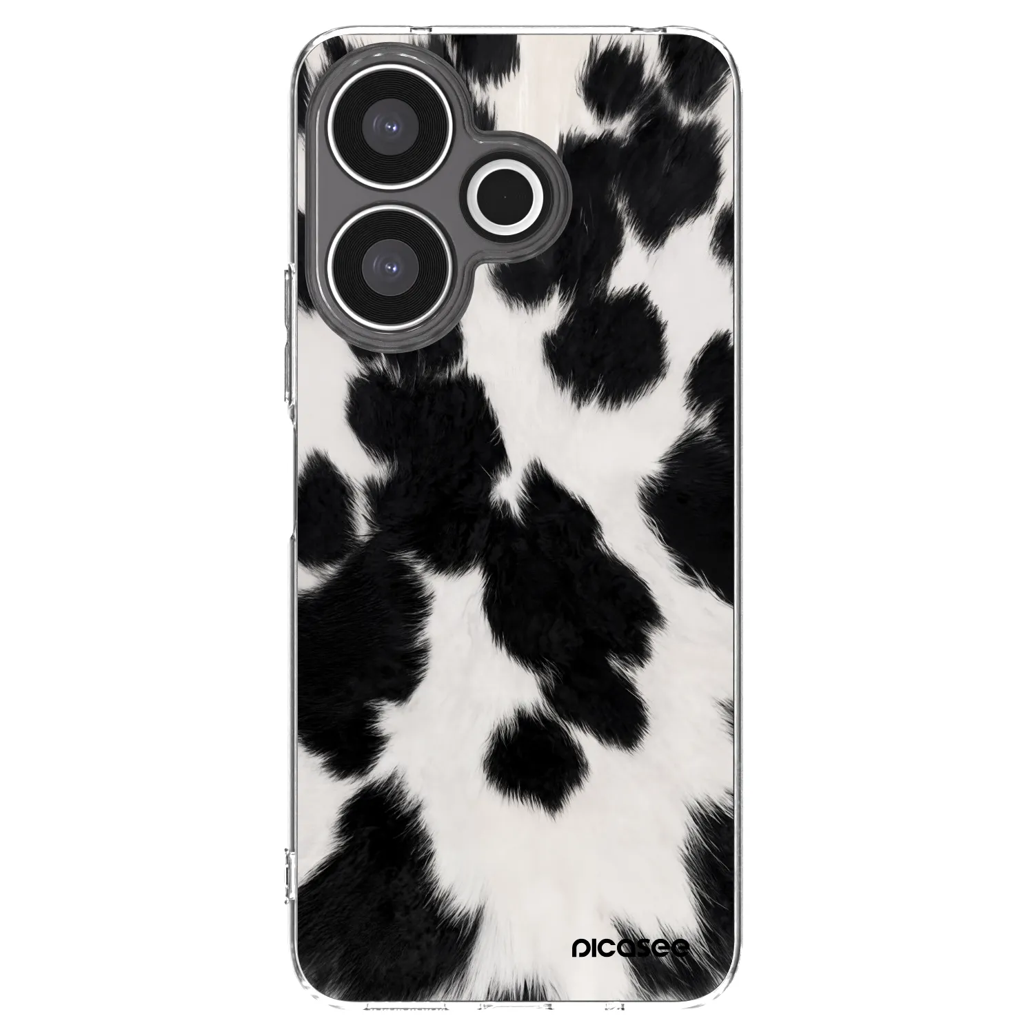 Picasee silikonska prozirna maskica za Xiaomi Redmi 13 4G - Black Moo