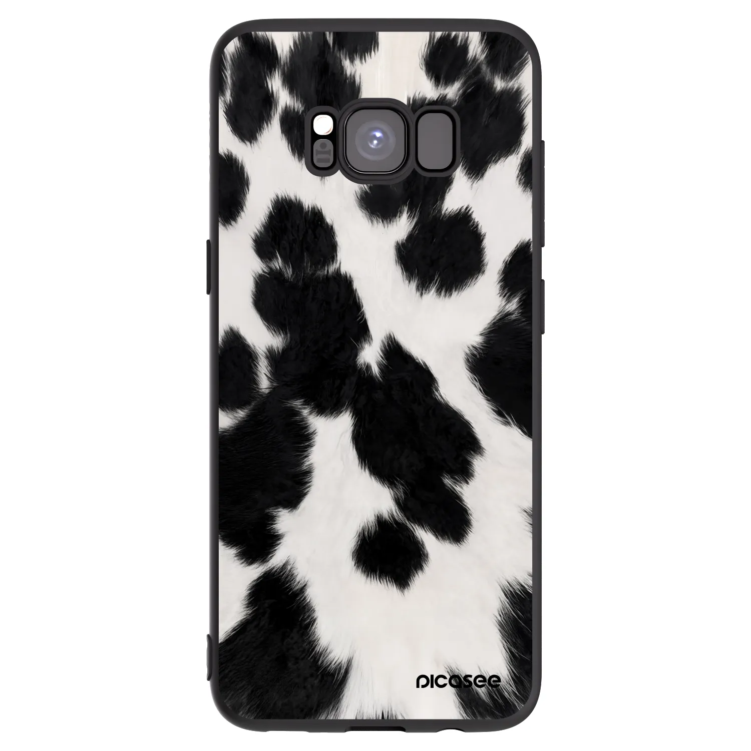 Picasee crna silikonska maskica za Samsung Galaxy S8 G950F - Black Moo