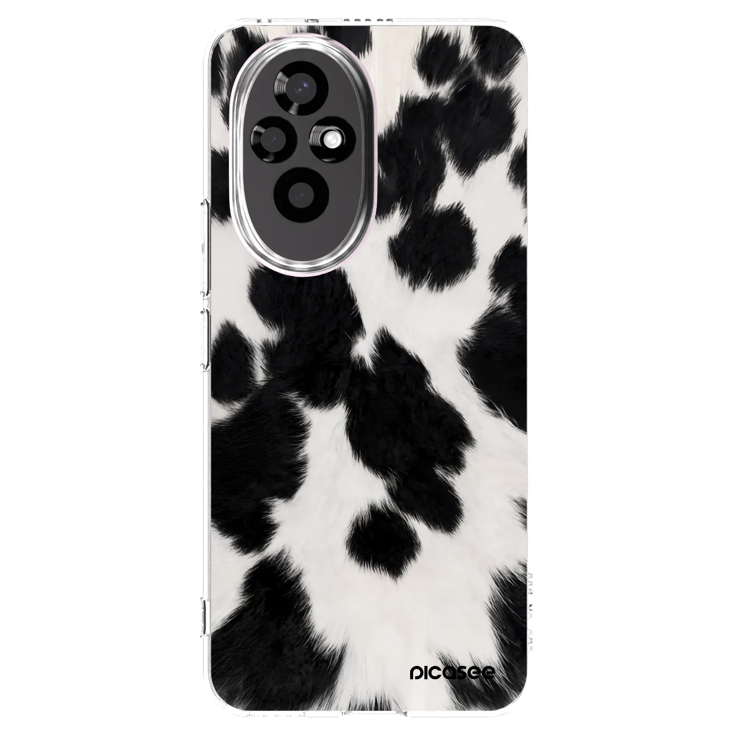 Picasee silikonska prozirna maskica za Honor 200 5G - Black Moo