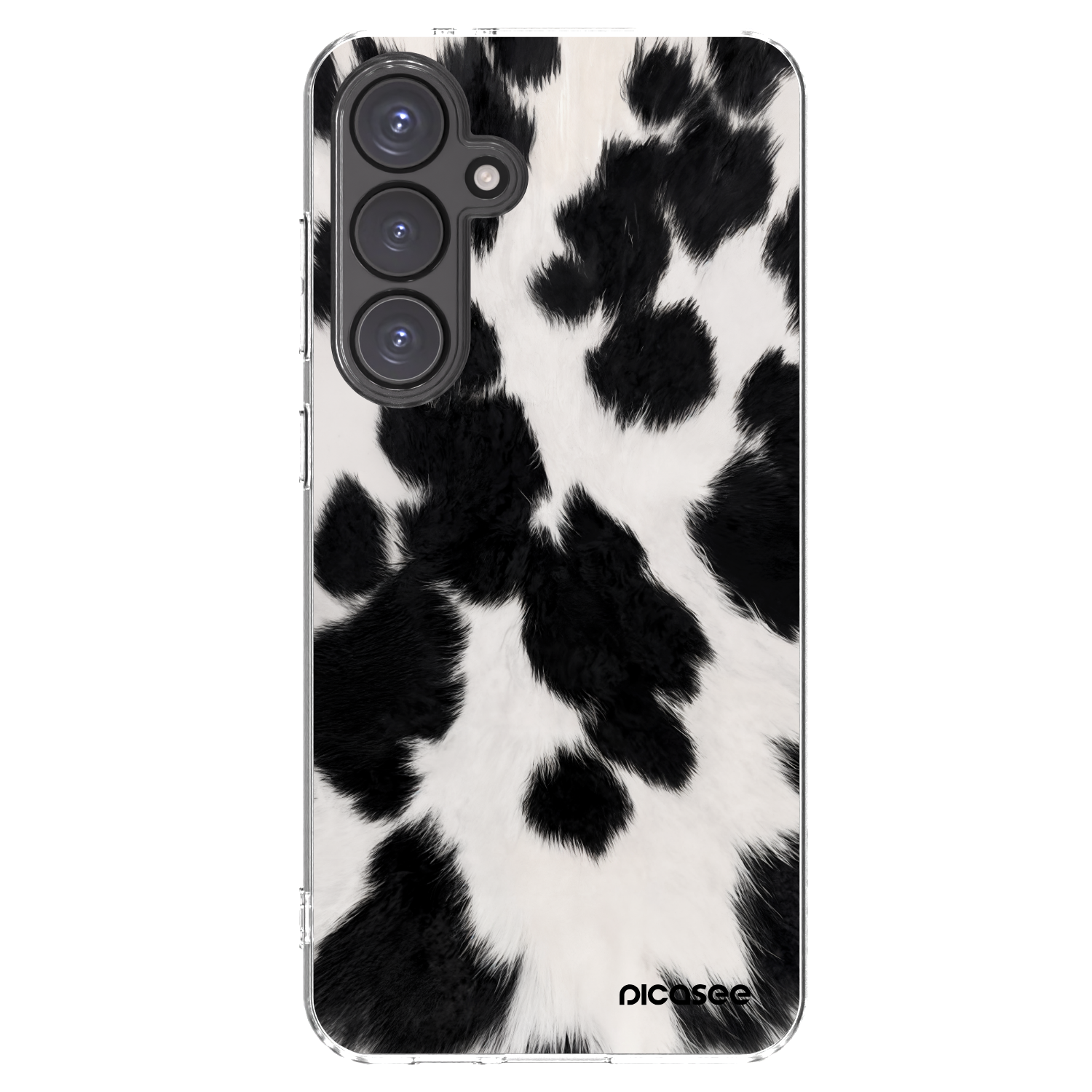 Picasee silikonska prozirna maskica za Samsung Galaxy S24 FE S721B - Black Moo