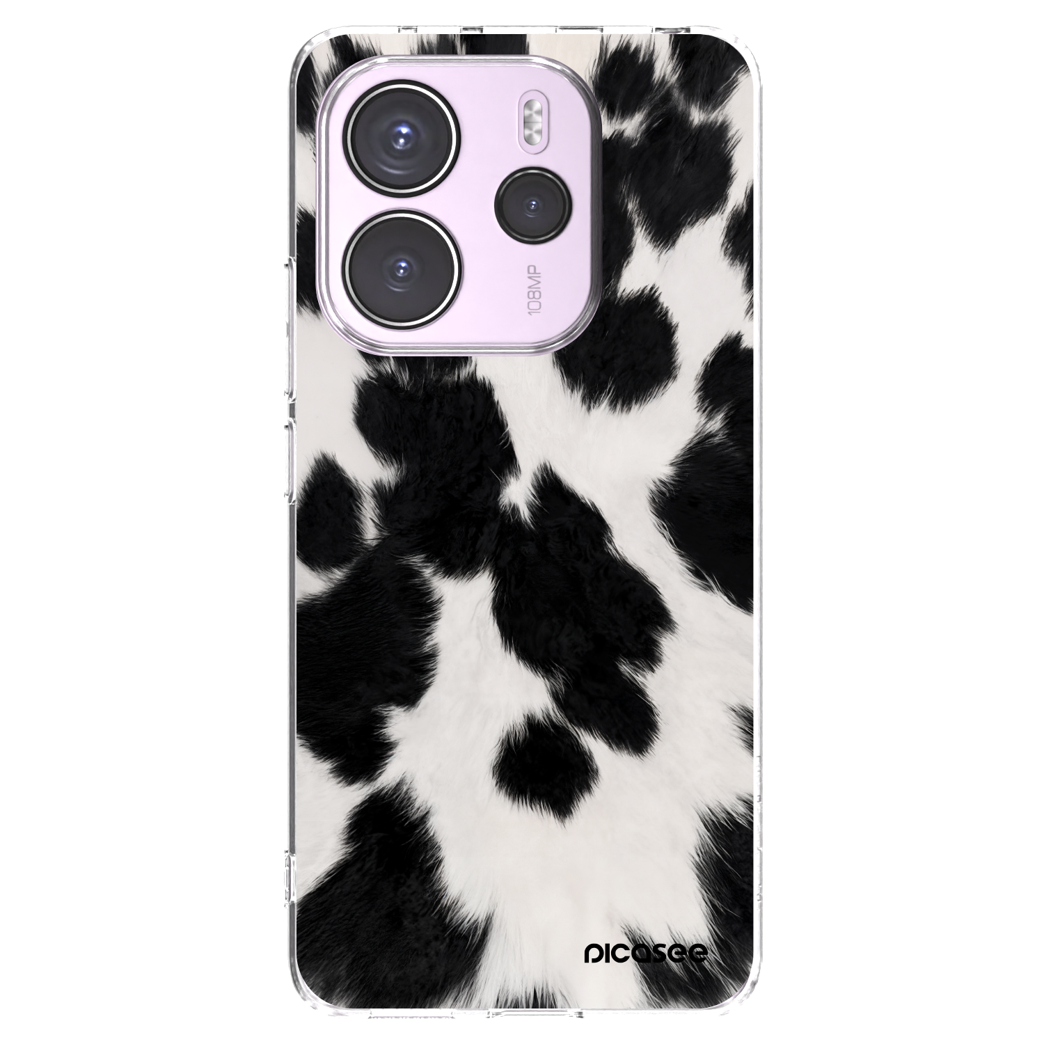 Picasee silikonska prozirna maskica za Xiaomi Redmi Note 14 4G - Black Moo