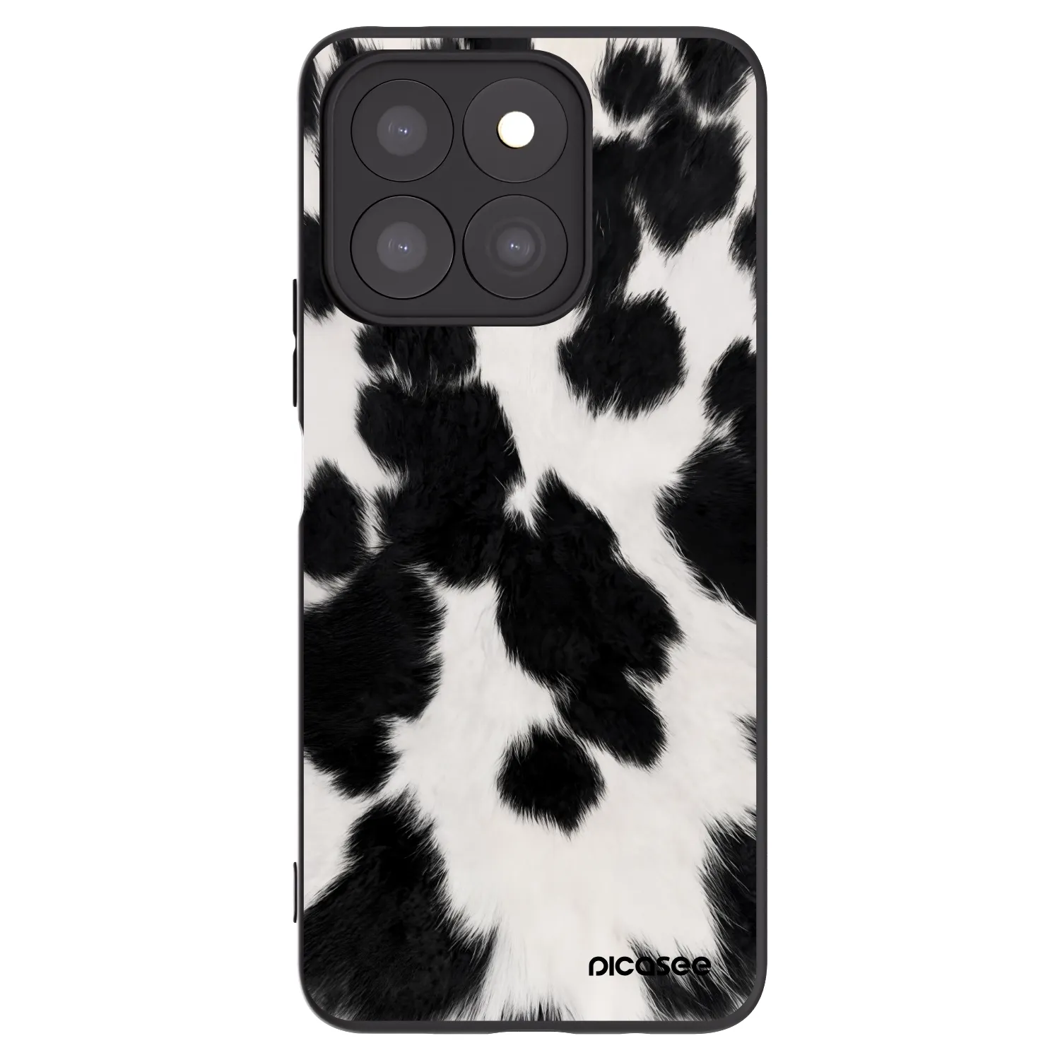 Picasee crna silikonska maskica za Honor X8c - Black Moo