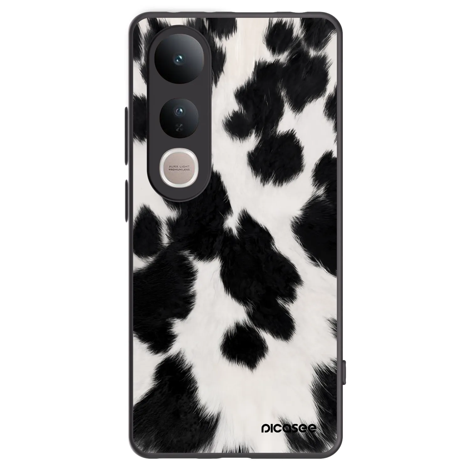 Picasee crna silikonska maskica za Vivo V50 Lite 5G - Black Moo