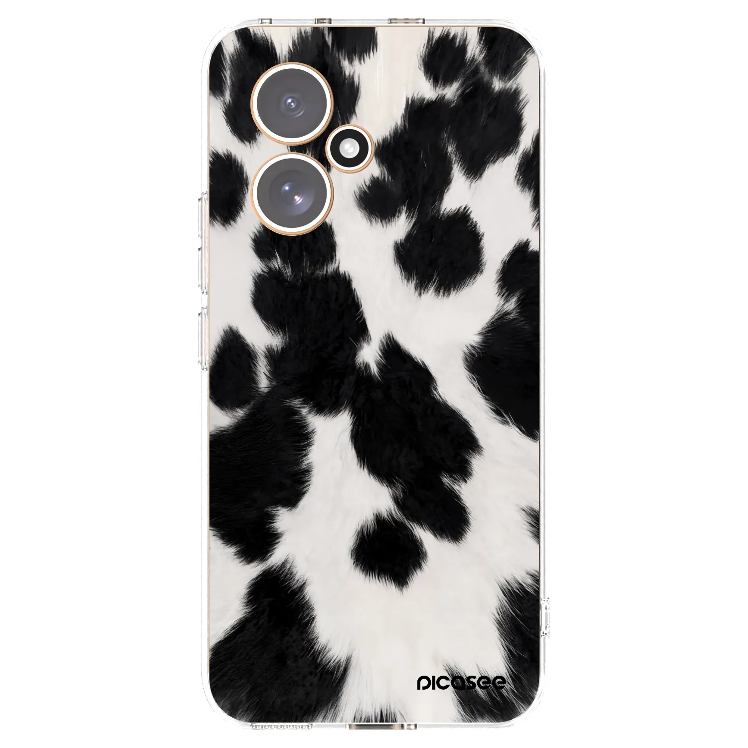 Picasee silikonska prozirna maskica za Honor 400 5G - Black Moo