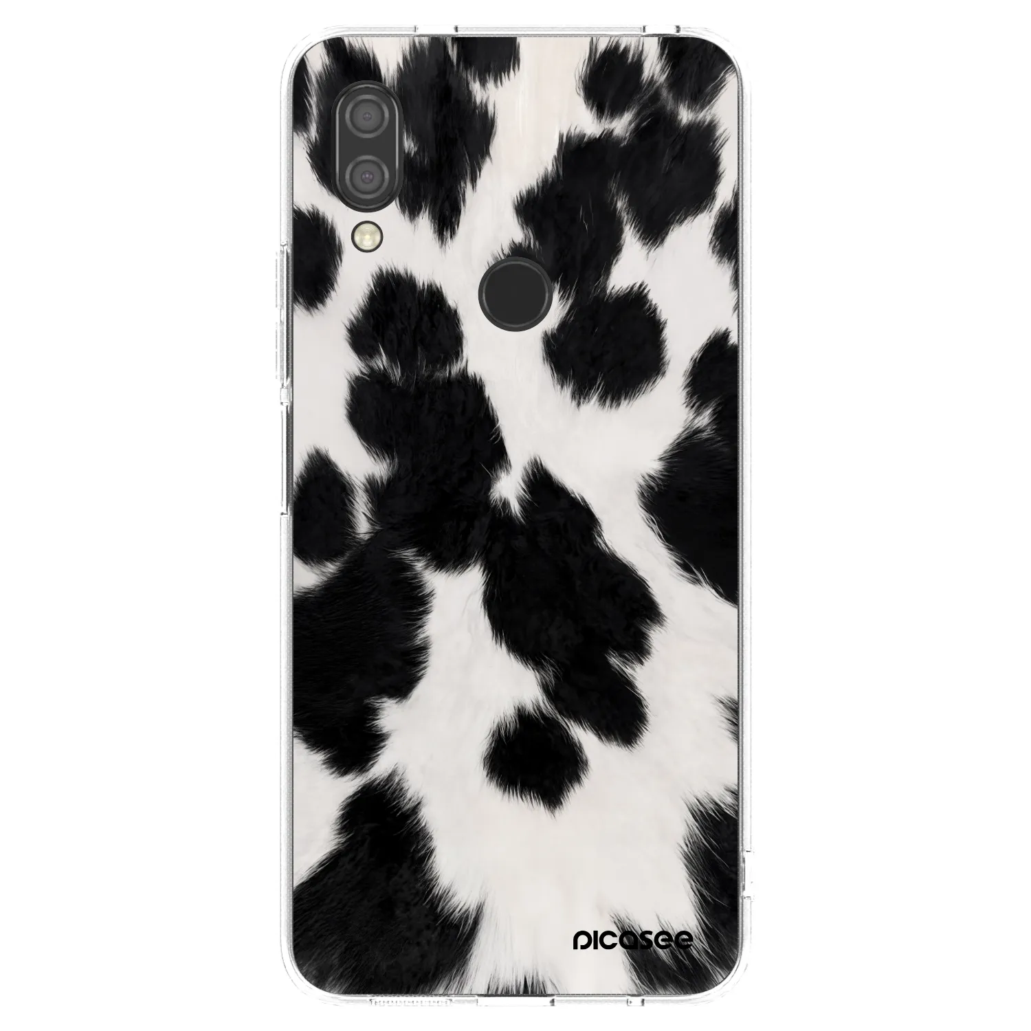 Picasee silikonska prozirna maskica za Xiaomi Redmi 7 - Black Moo