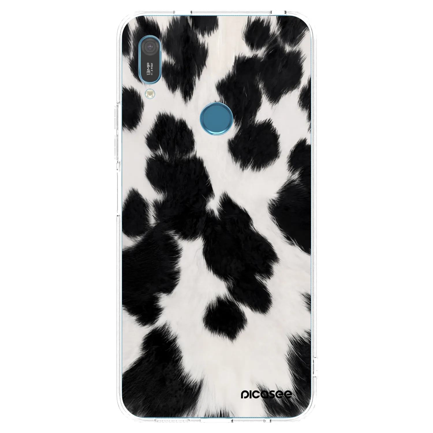 Picasee silikonska prozirna maskica za Huawei Y6 2019 - Black Moo