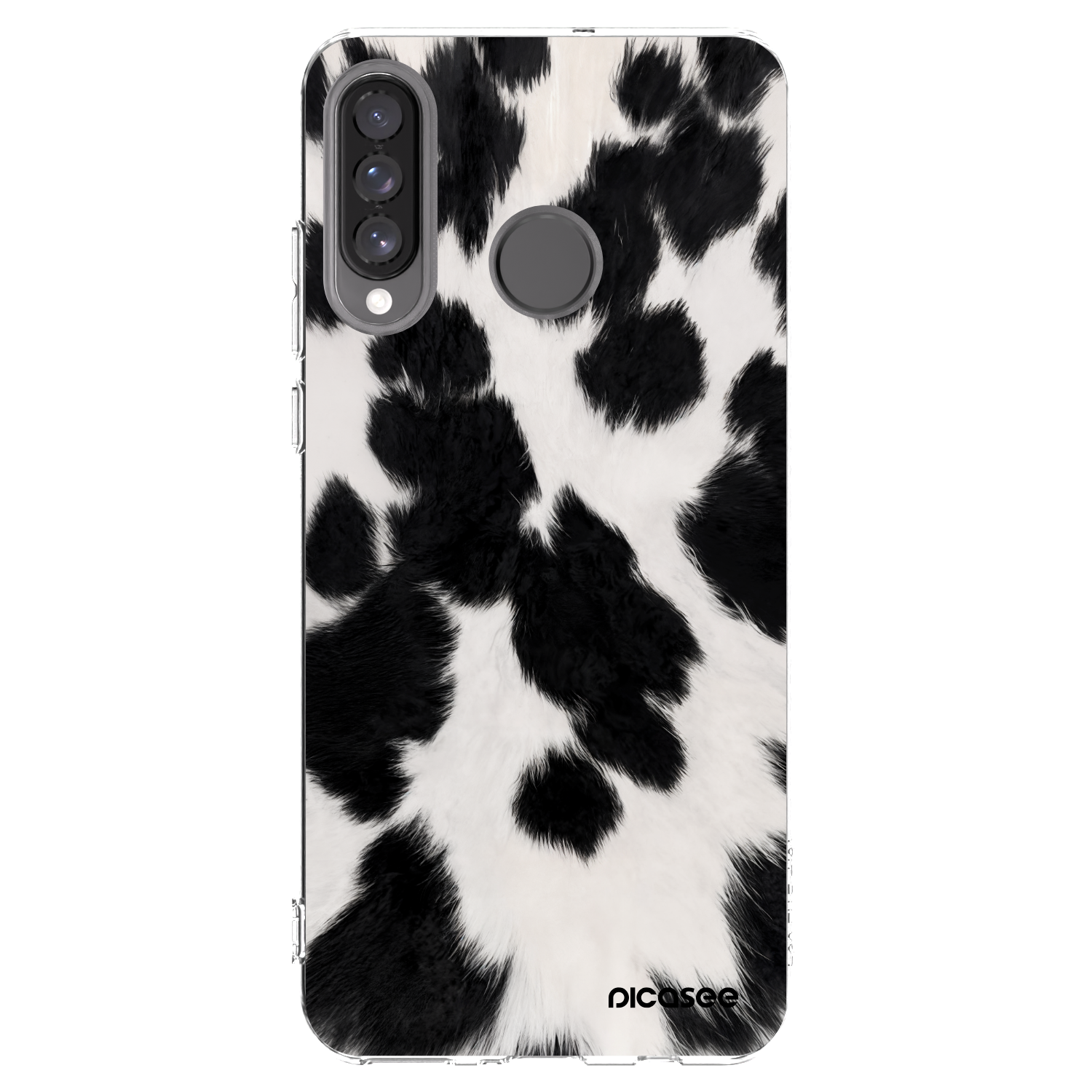 Picasee silikonska prozirna maskica za Huawei P30 Lite - Black Moo