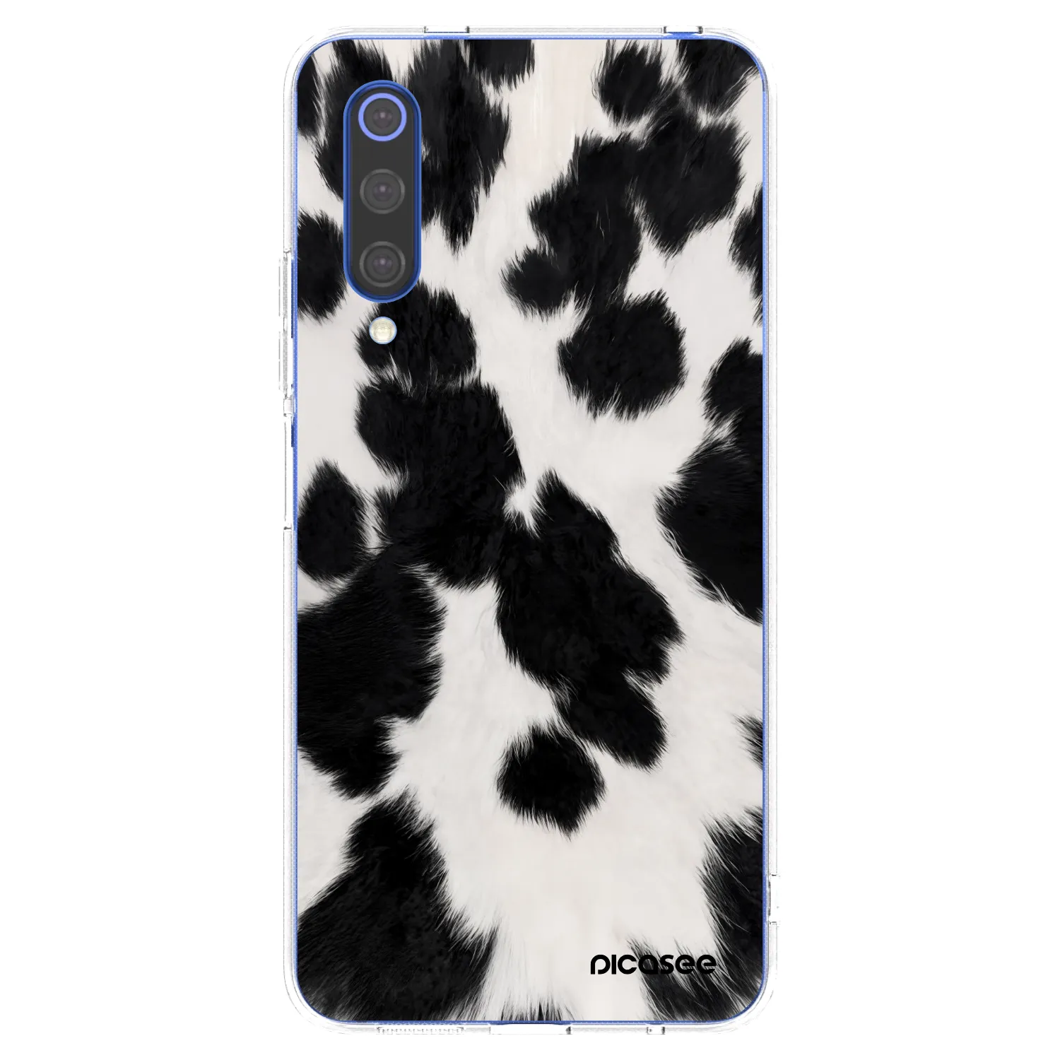 Picasee silikonska prozirna maskica za Xiaomi Mi 9 SE - Black Moo