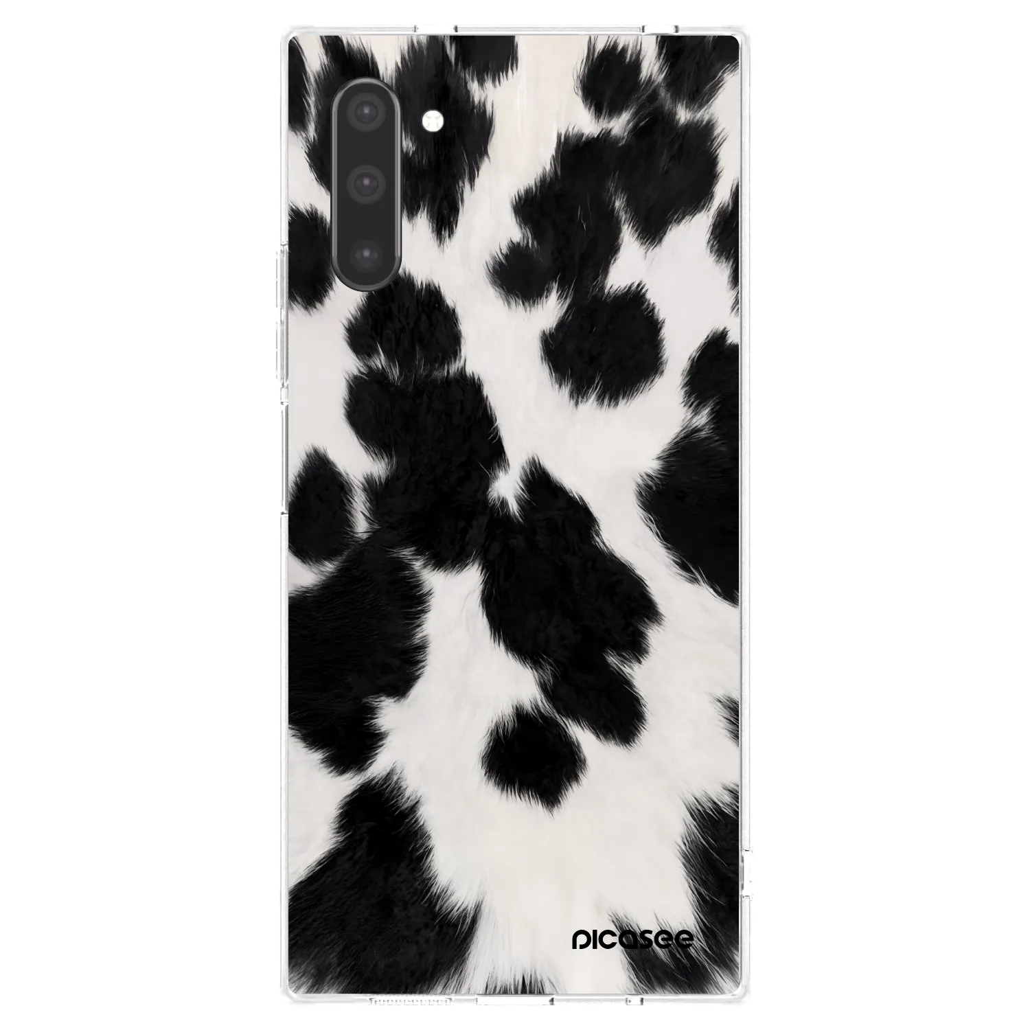 Picasee silikonska prozirna maskica za Samsung Galaxy Note 10 N970F - Black Moo