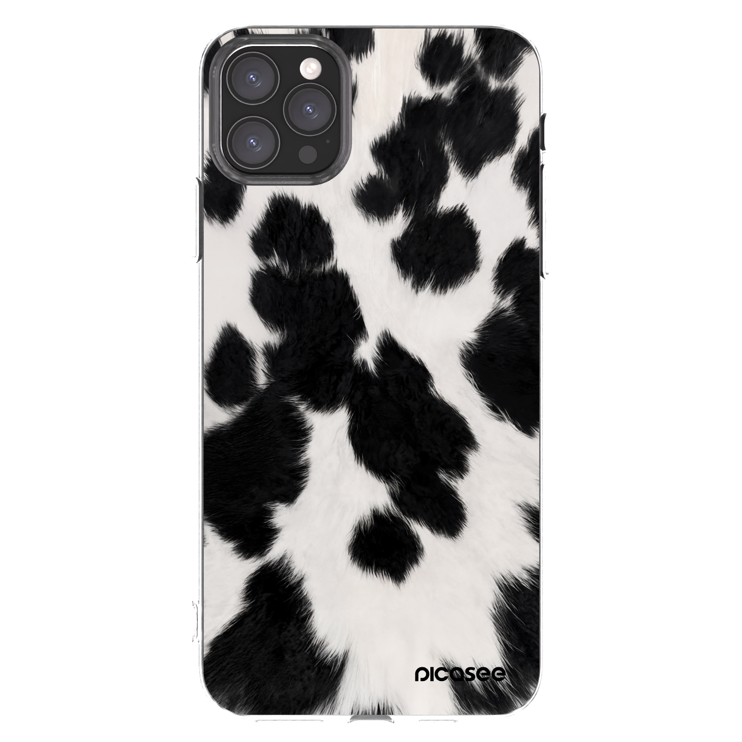 Picasee silikonska prozirna maskica za Apple iPhone 11 Pro Max - Black Moo
