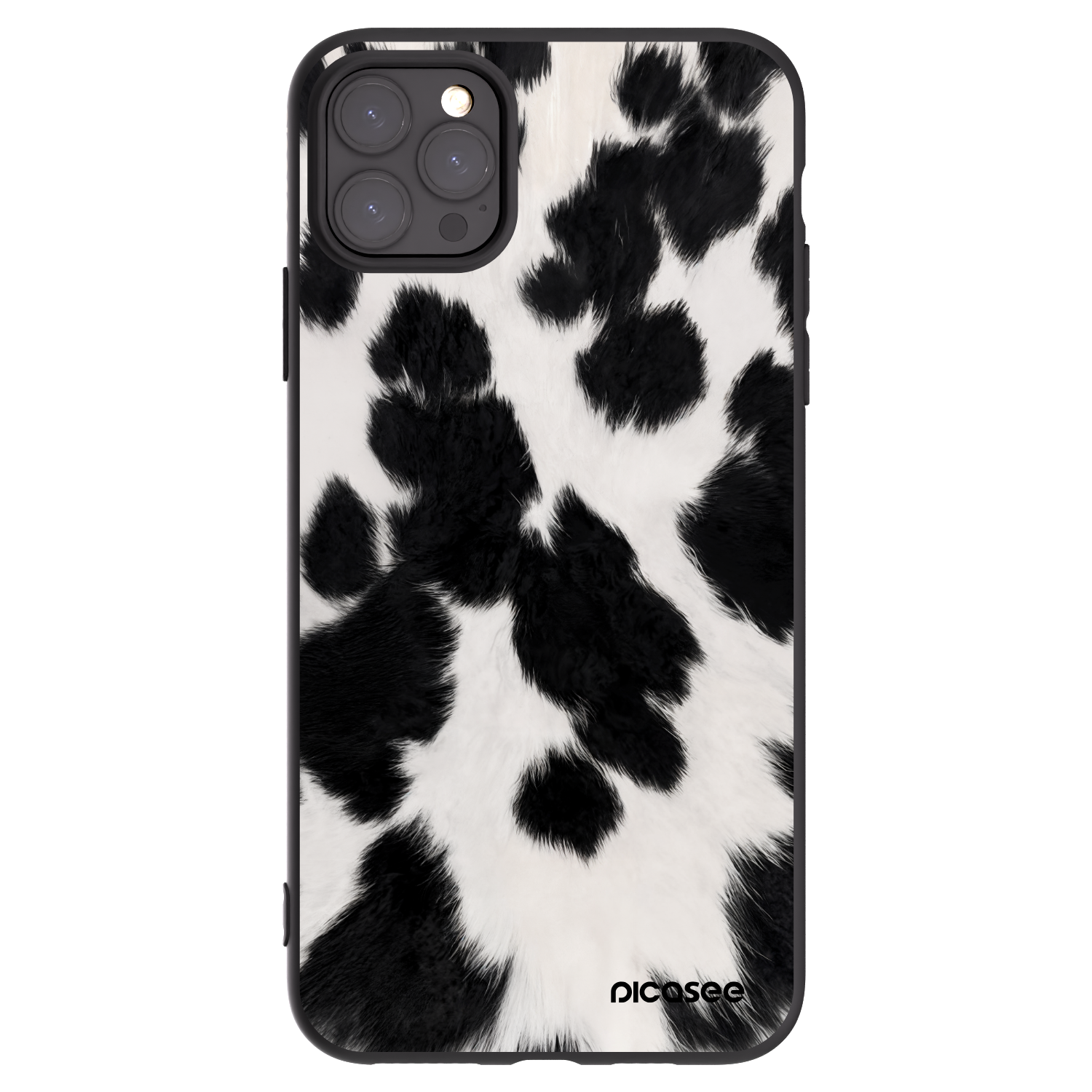 Picasee crna silikonska maskica za Apple iPhone 11 Pro Max - Black Moo