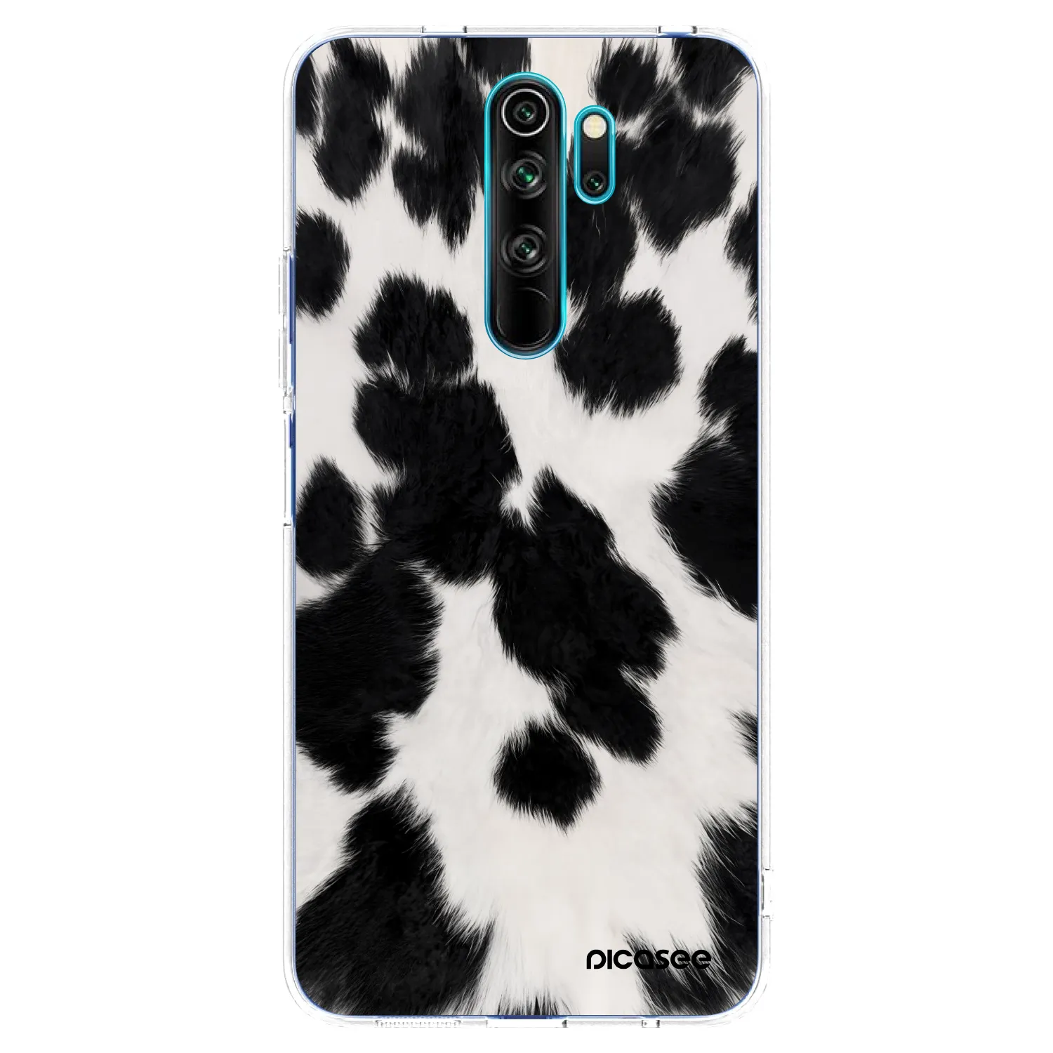 Picasee silikonska prozirna maskica za Xiaomi Redmi Note 8 Pro - Black Moo
