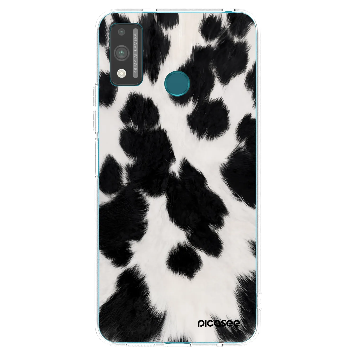 Picasee silikonska prozirna maskica za Honor 9X Lite - Black Moo