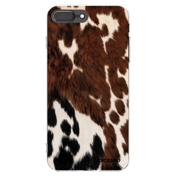 Picasee silikonska prozirna maskica za Apple iPhone 8 Plus - Rust