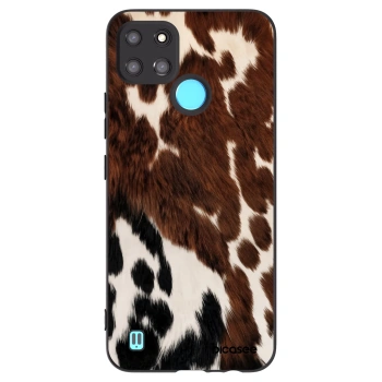 Picasee crna silikonska maskica za Realme C21Y - Rust