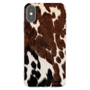 Picasee silikonska prozirna maskica za Apple iPhone X/XS - Rust