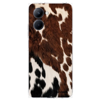 Picasee silikonska prozirna maskica za Realme C33 (2023) - Rust