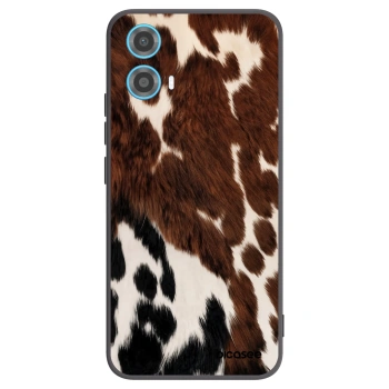 Picasee crna silikonska maskica za Motorola Moto G34 5G - Rust