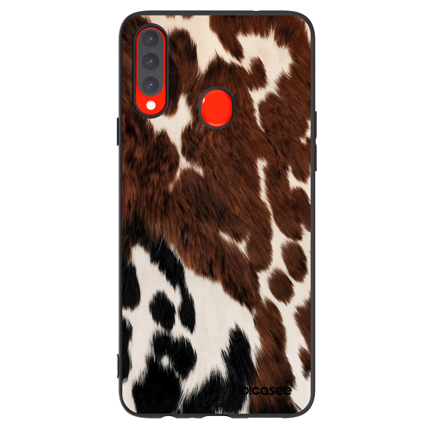 Picasee crna silikonska maskica za Samsung Galaxy A20s - Rust