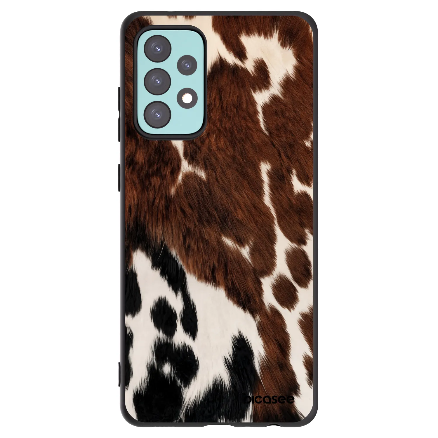 Picasee crna silikonska maskica za Samsung Galaxy A72 A725F - Rust