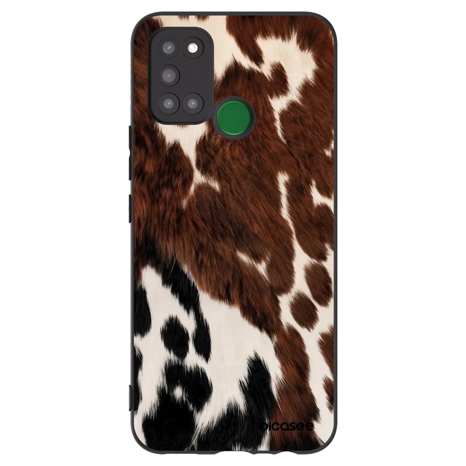 Picasee crna silikonska maskica za Realme 7i - Rust