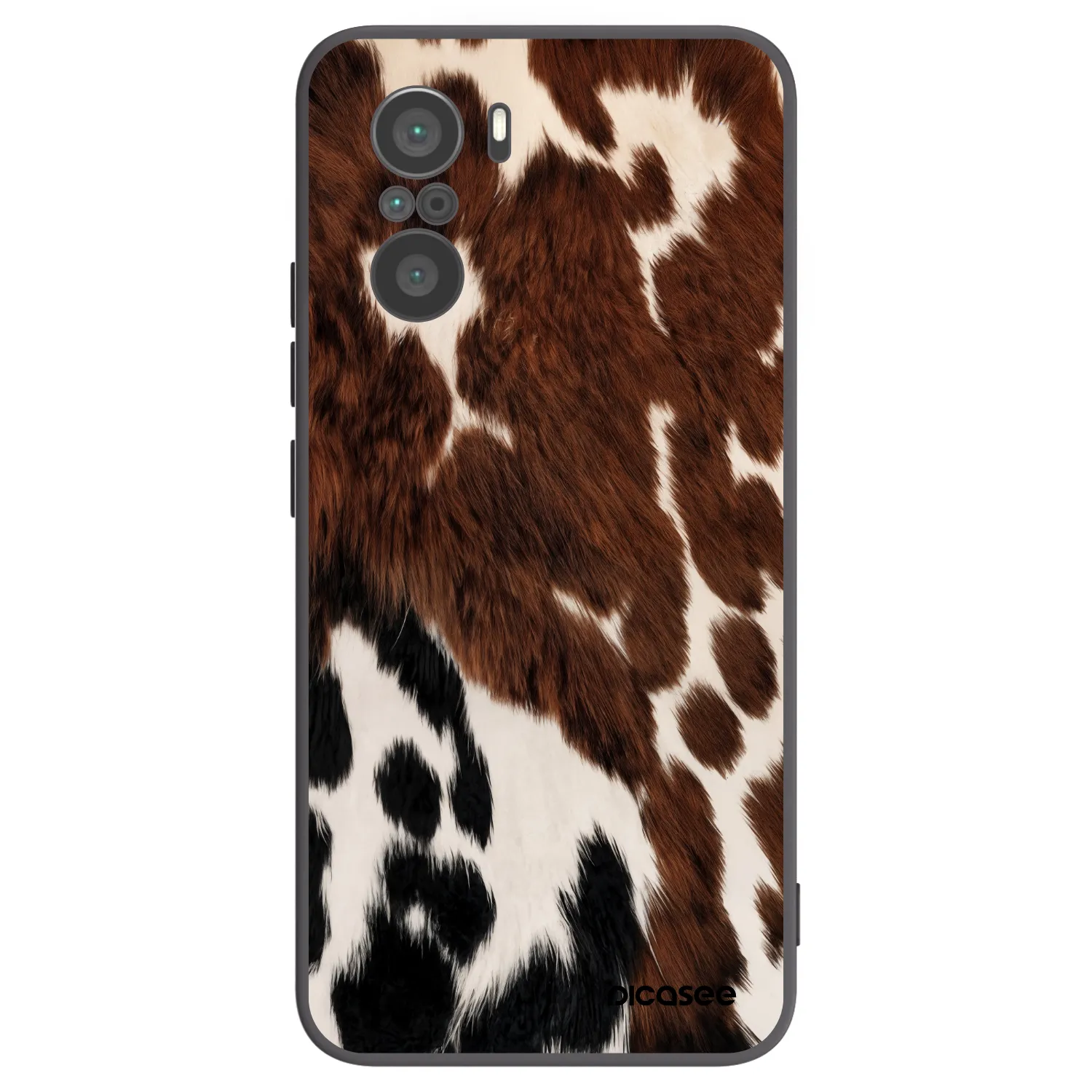 Picasee crna silikonska maskica za Xiaomi Poco F3 - Rust