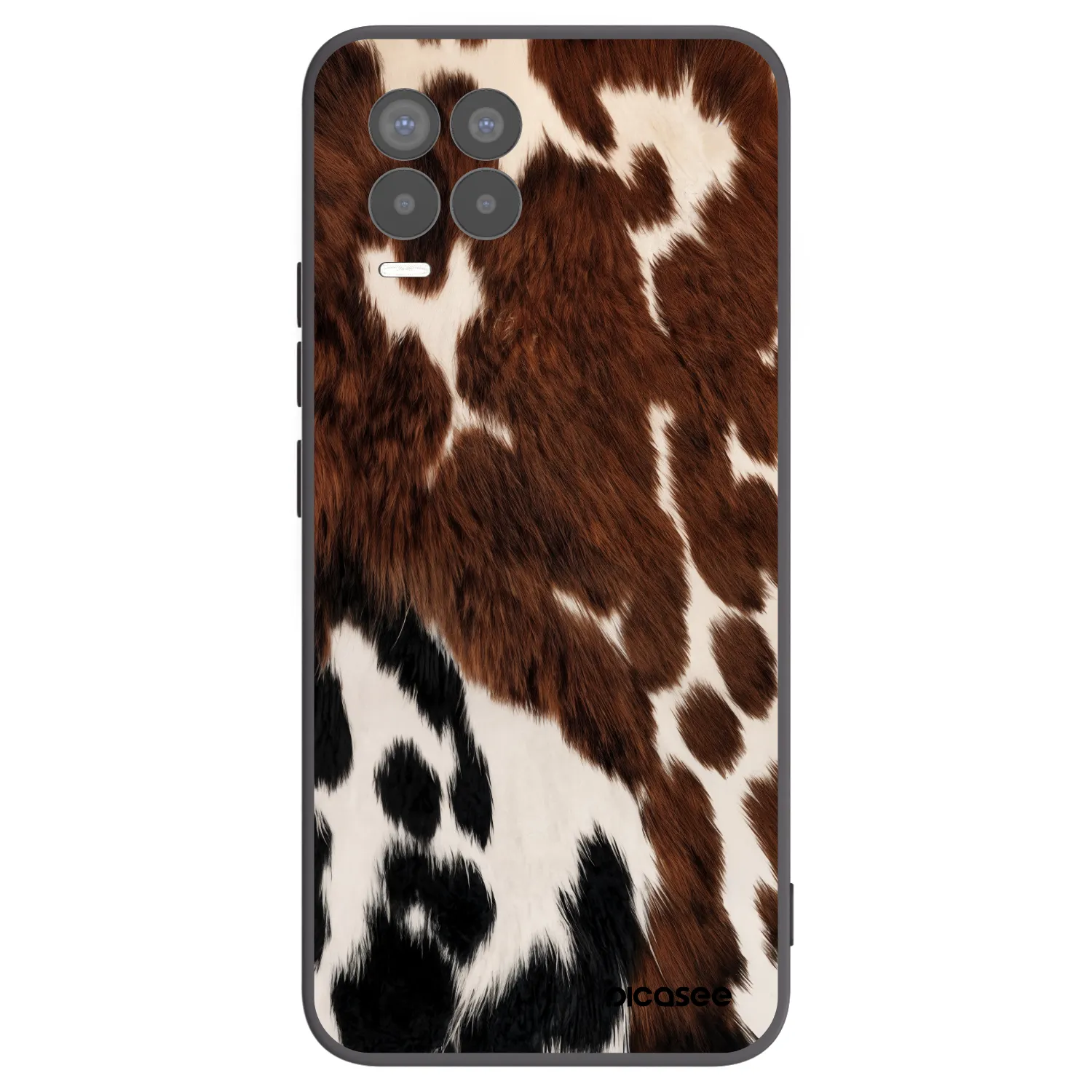 Picasee crna silikonska maskica za Realme 8 4G - Rust
