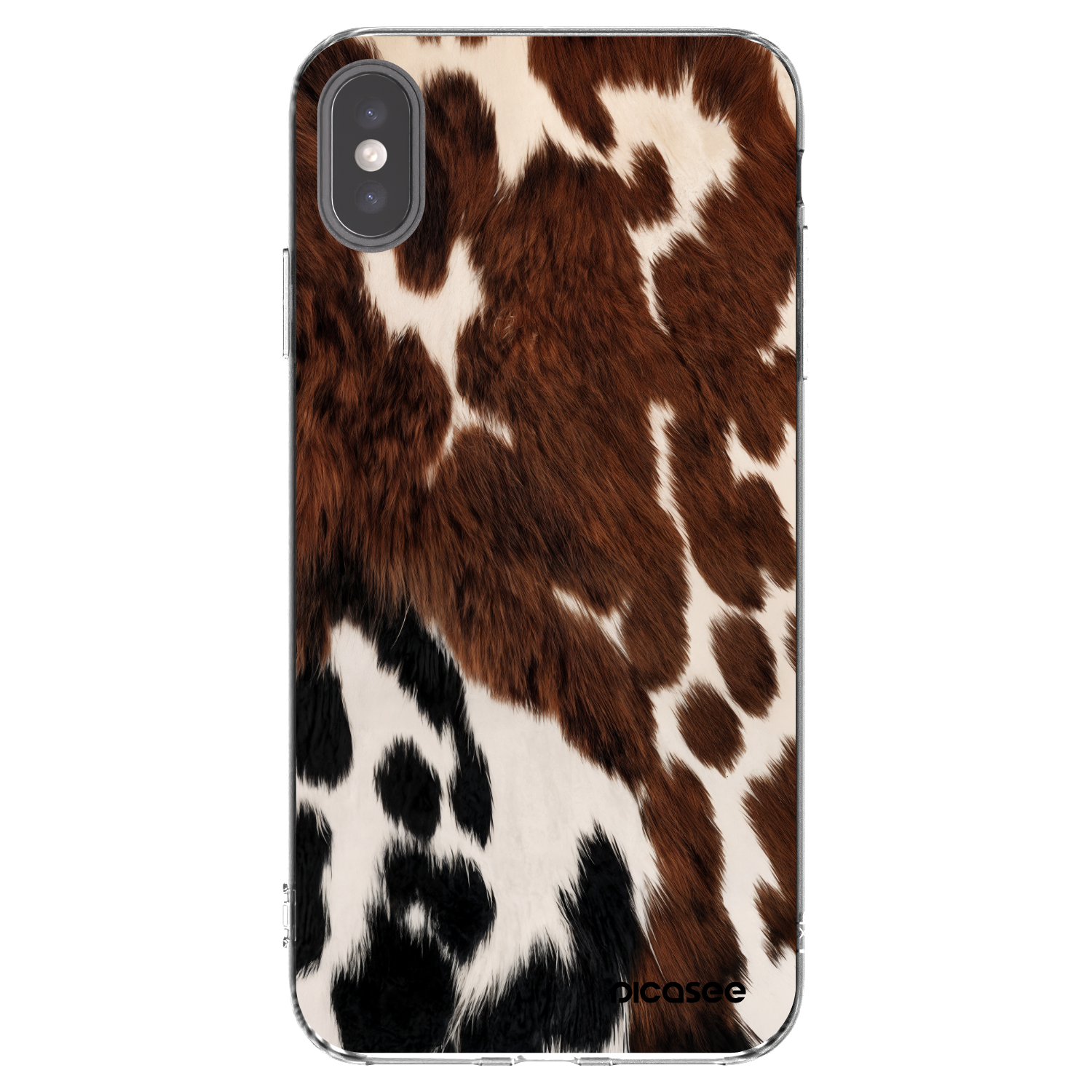 Picasee silikonska prozirna maskica za Apple iPhone XS Max - Rust