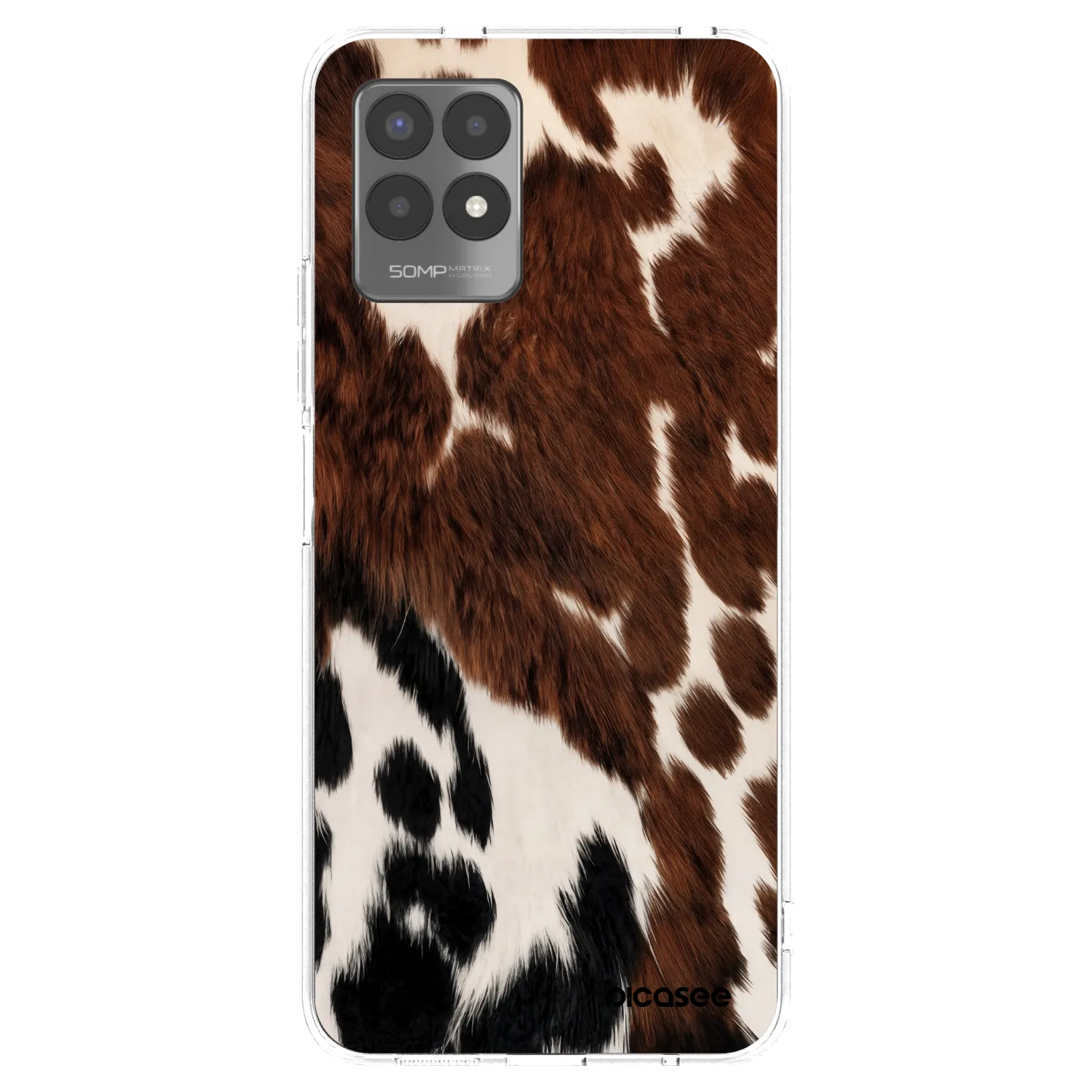 Picasee silikonska prozirna maskica za Realme 8i - Rust