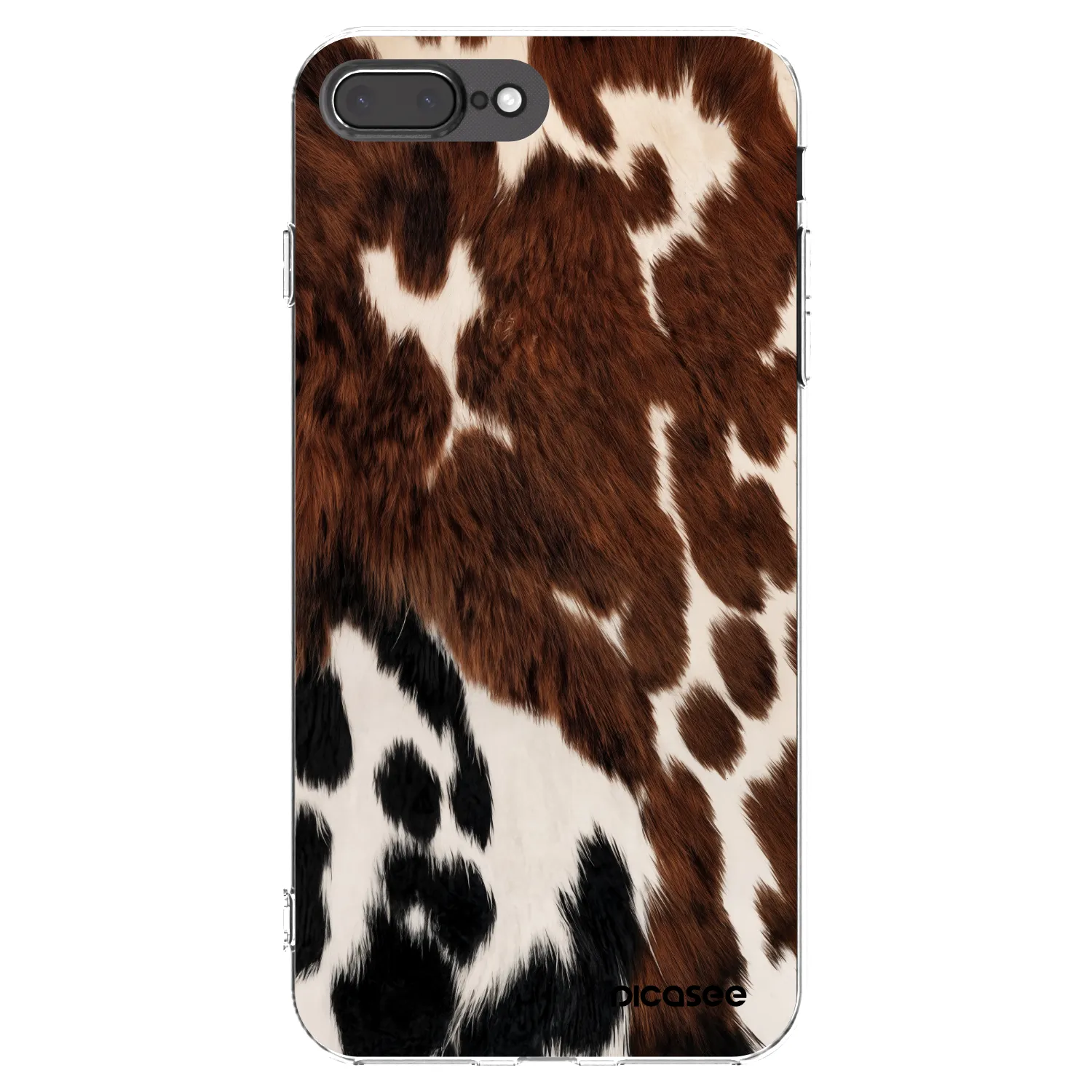 Picasee silikonska prozirna maskica za Apple iPhone 7 Plus - Rust