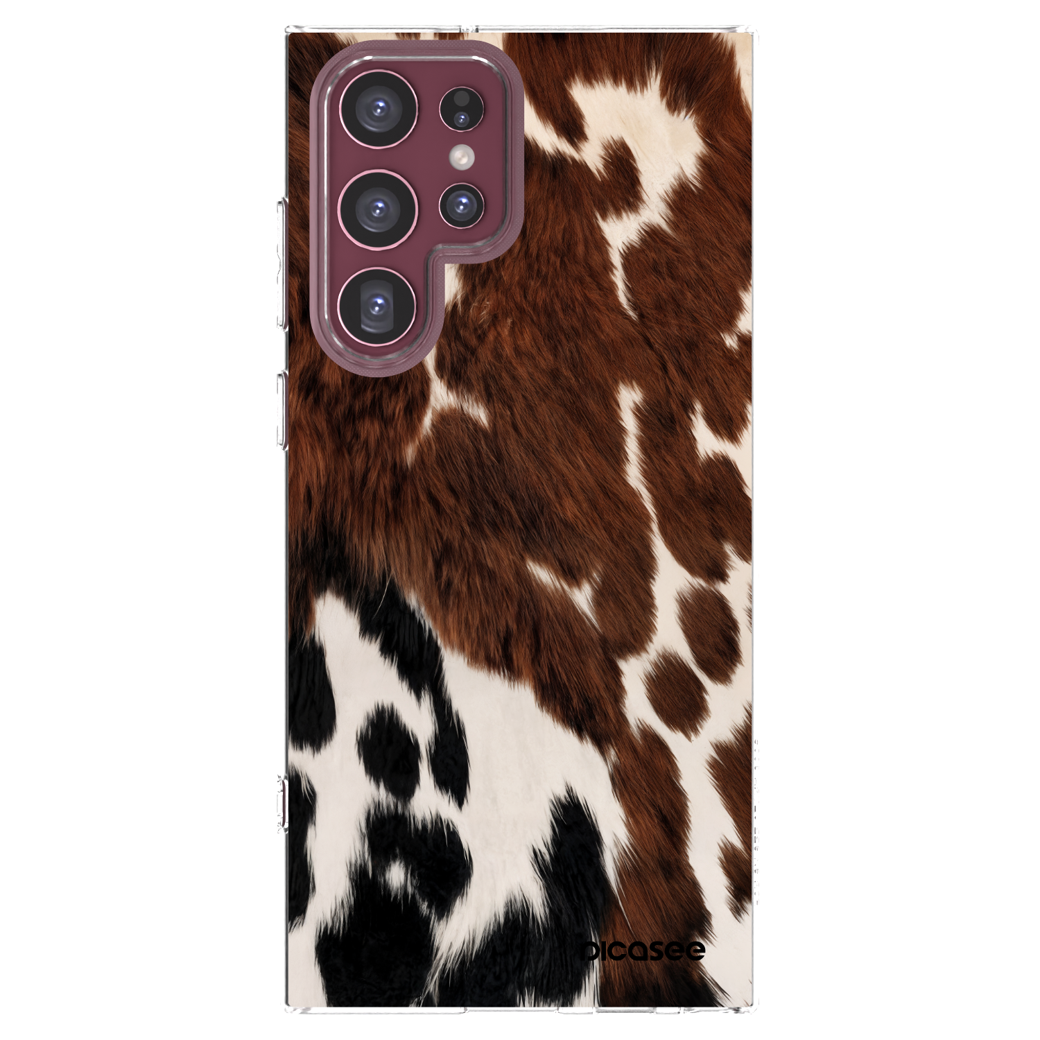 Picasee silikonska prozirna maskica za Samsung Galaxy S22 Ultra 5G - Rust