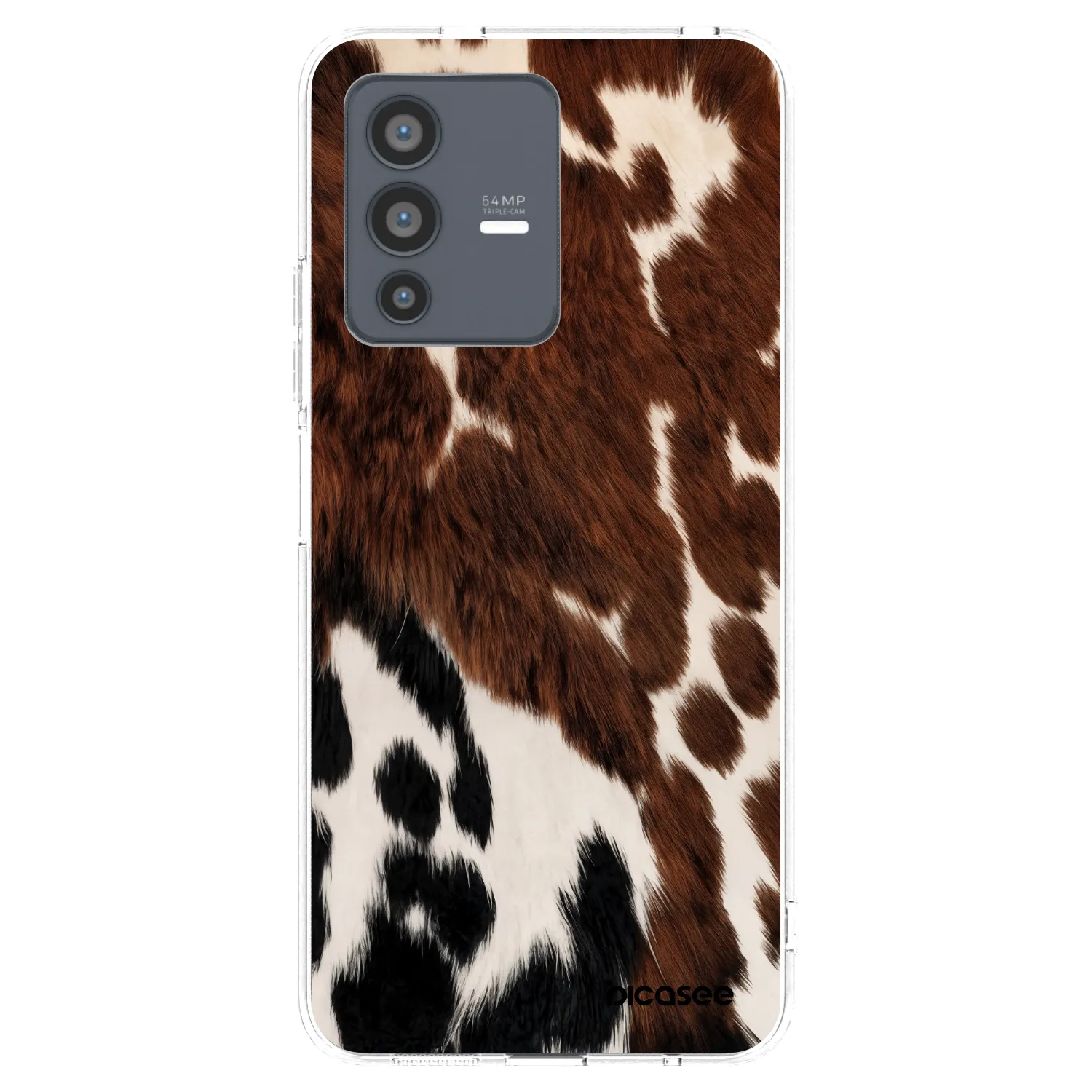 Picasee silikonska prozirna maskica za Vivo V23 5G - Rust