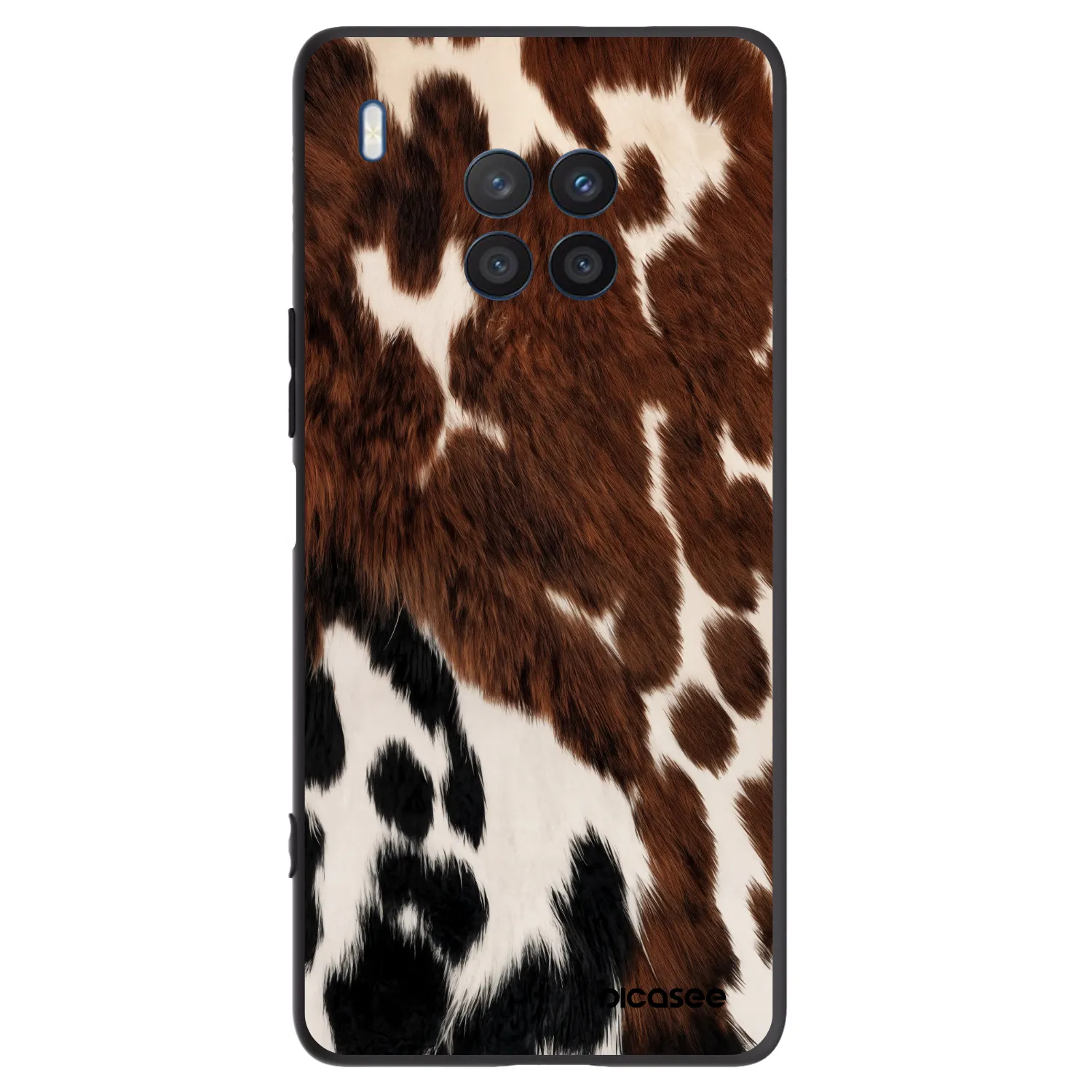 Picasee crna silikonska maskica za Honor 50 Lite - Rust